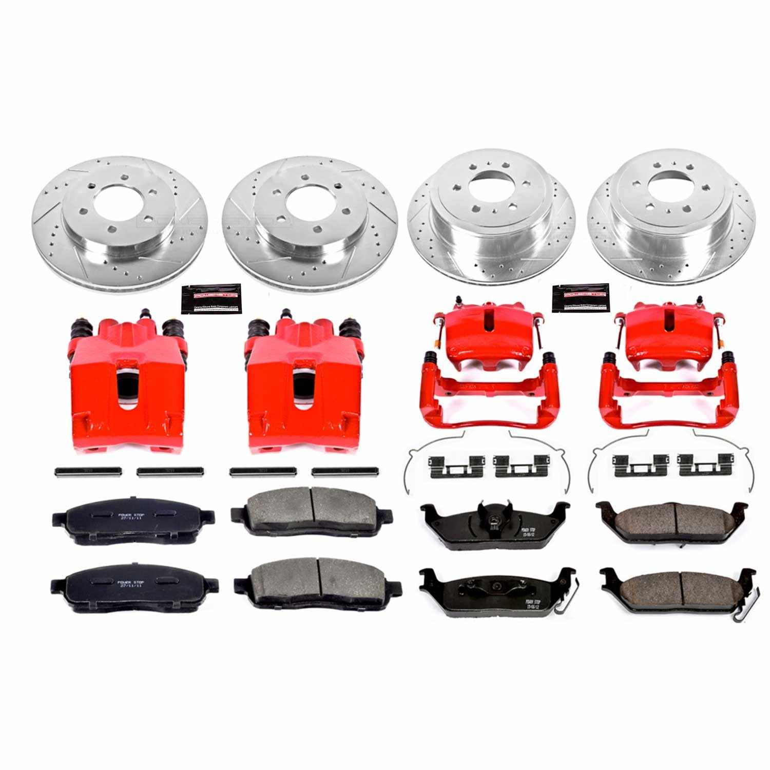 Power Stop 05-08 Ford F-150 Front & Rear Z23 Evolution Sport Brake Kit w/Calipers