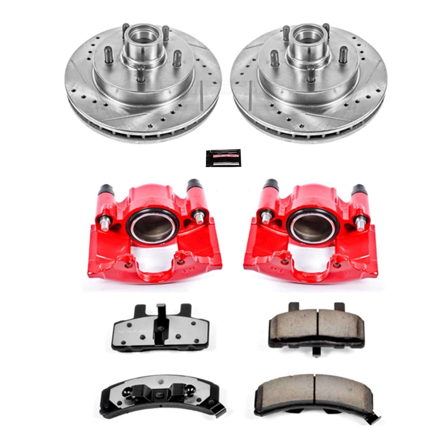 Power Stop 92-99 GMC Yukon Front Z36 Truck & Tow Kit w/Cals