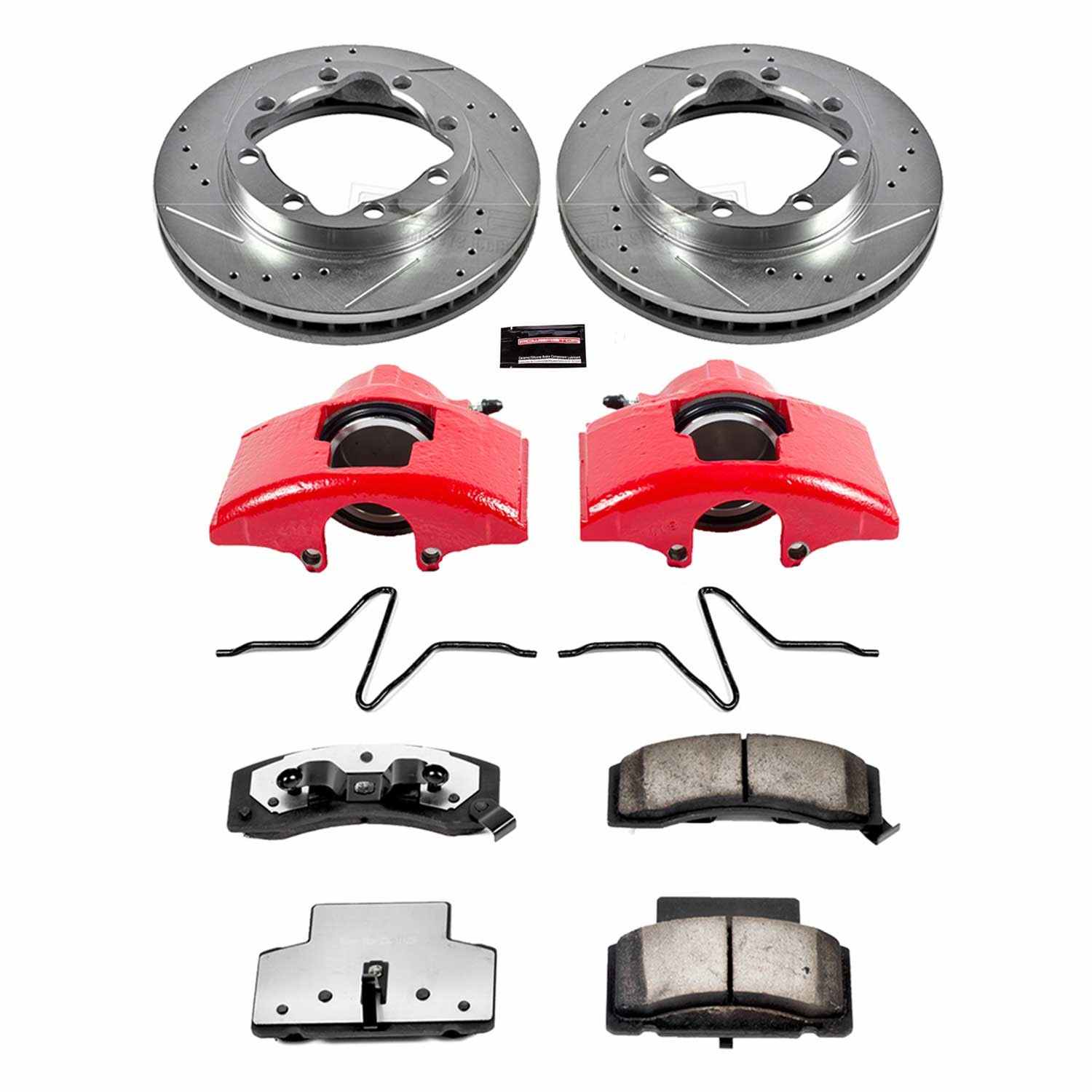 Power Stop 90-00 GMC K3500 Front Z36 Truck & Tow Kit w/Cals