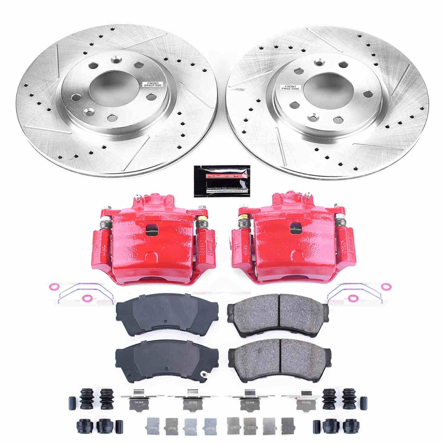Power Stop 06-12 Ford Fusion Front Z23 Evolution Sport Brake Kit w/Calipers