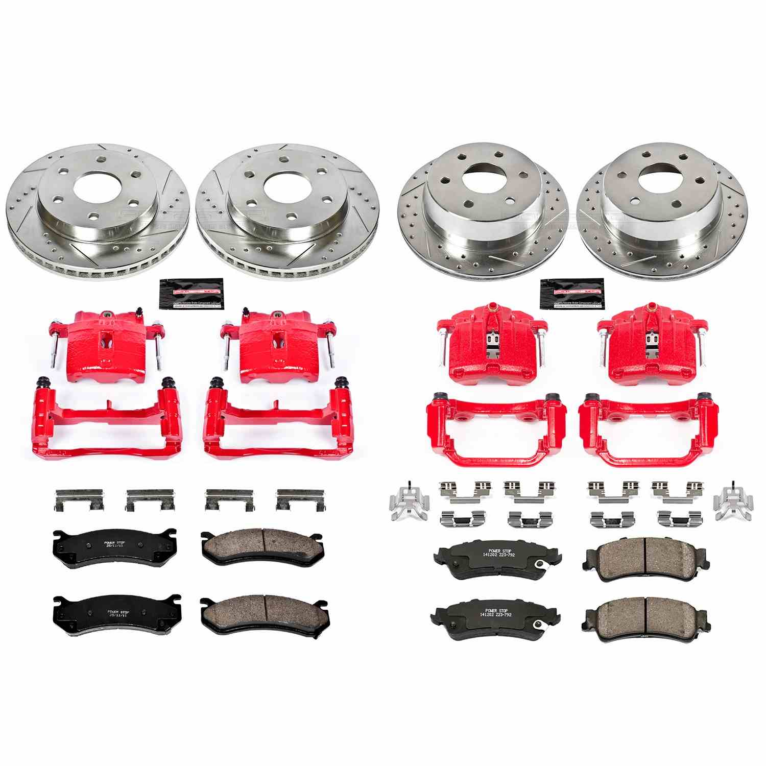Power Stop 03-05 Chevrolet Astro Front & Rear Z23 Evolution Sport Brake Kit w/Calipers