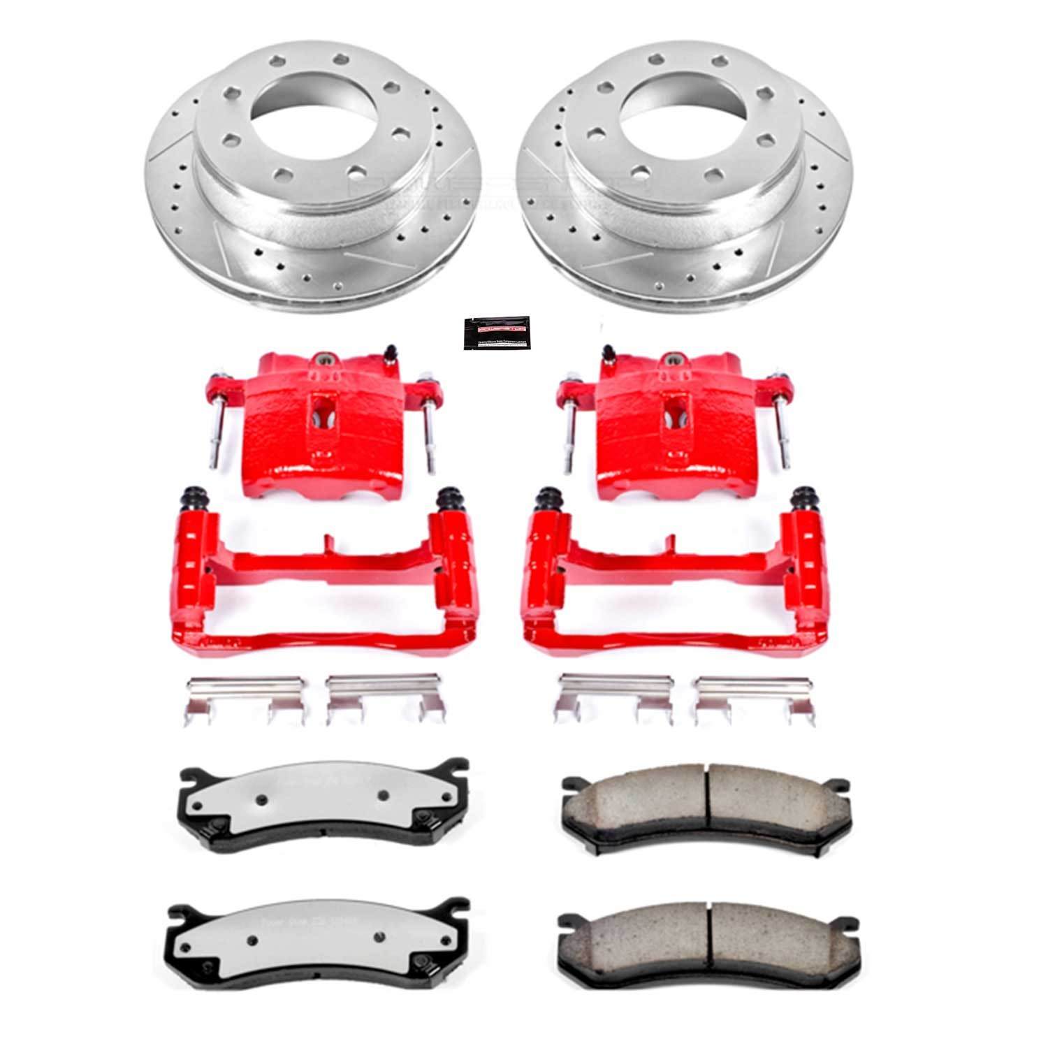 Power Stop 03-09 Hummer H2 Rear Z36 Truck&Tow Kit w/Cals
