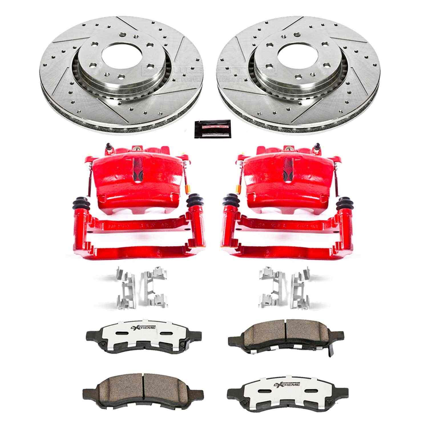 Power Stop 06-09 Saab 9-7x Front Z26 Street Kit w/Cals