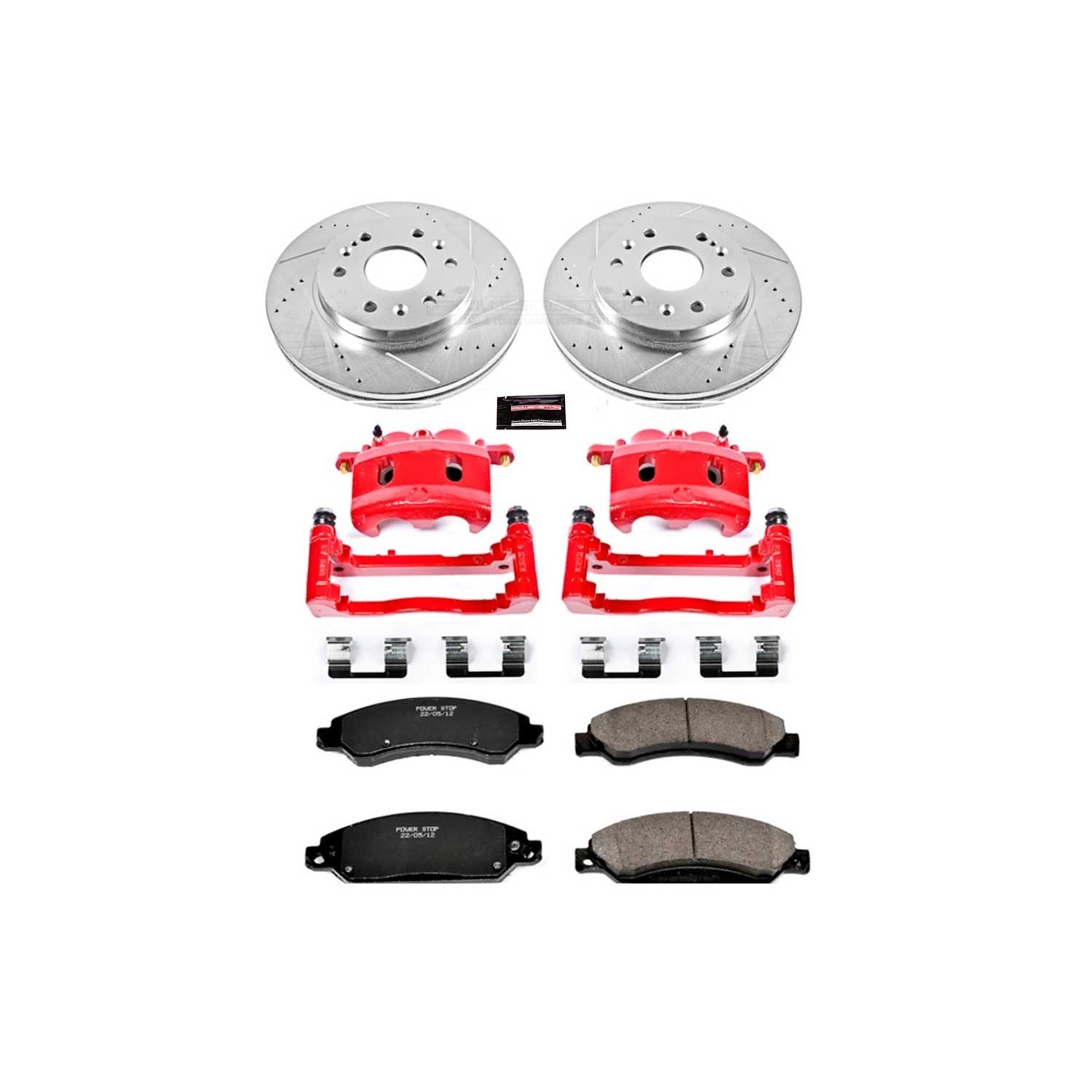 Power Stop 07-08 Cadillac Escalade Front Z23 Evolution Sport Brake Kit w/Calipers