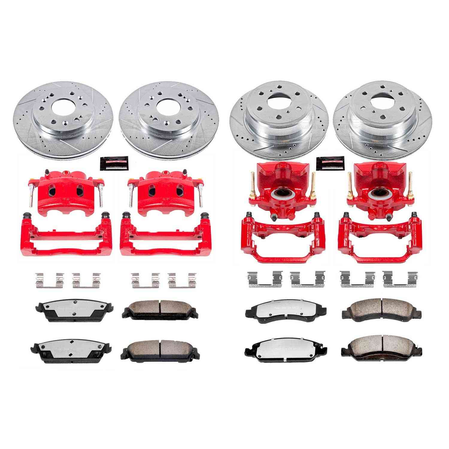 Power Stop 08-14 GMC Yukon XL 1500 Front and Rear Z36 Truck & Tow Kit w/Cals