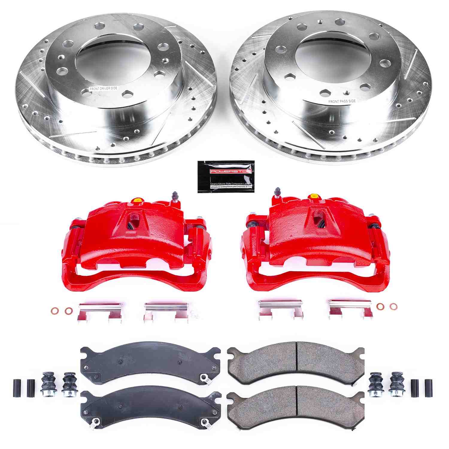Power Stop 03-19 Chevrolet Express 3500 Front Z23 Evolution Sport Brake Kit w/Calipers