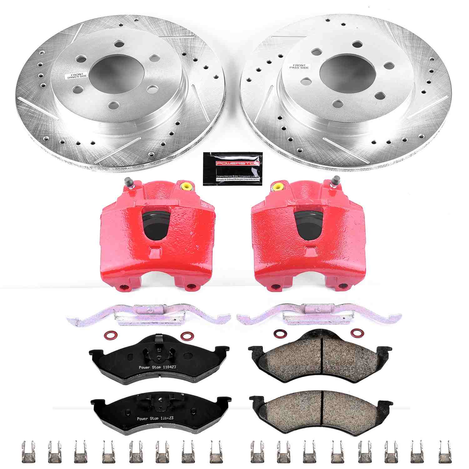 Power Stop 00-02 Dodge Dakota Front Z23 Evolution Sport Brake Kit w/Calipers