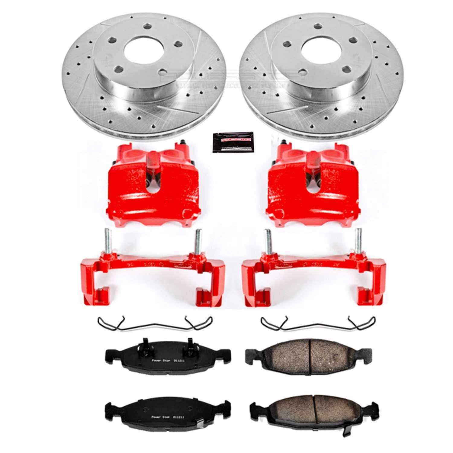 Power Stop 99-02 Jeep Grand Cherokee Front Z23 Evolution Sport Brake Kit w/Calipers