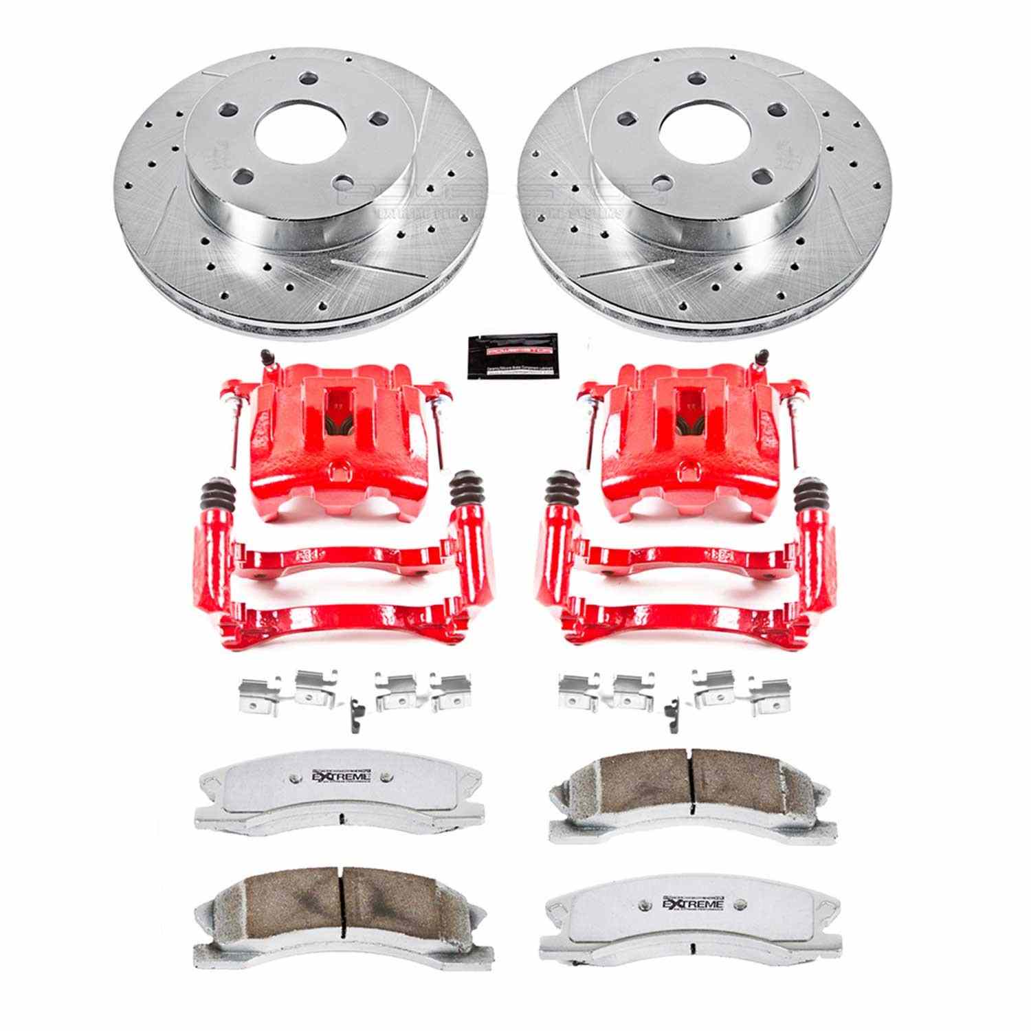 Power Stop 99-04 Jeep Gr& Cherokee Front Z26 Street Kit w/Cals