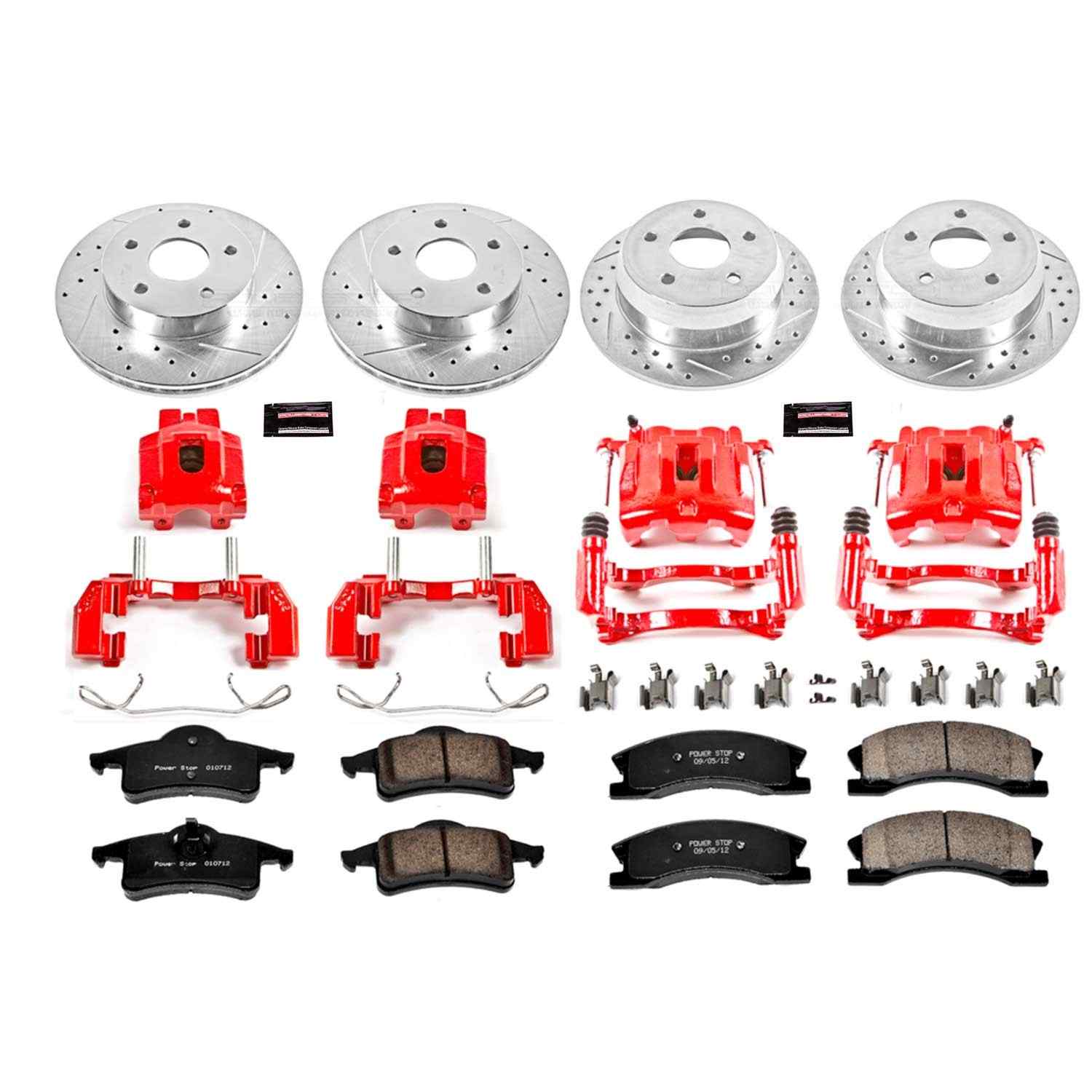 Power Stop 99-04 Jeep Grand Cherokee Front & Rear Z23 Evolution Sport Brake Kit w/Calipers