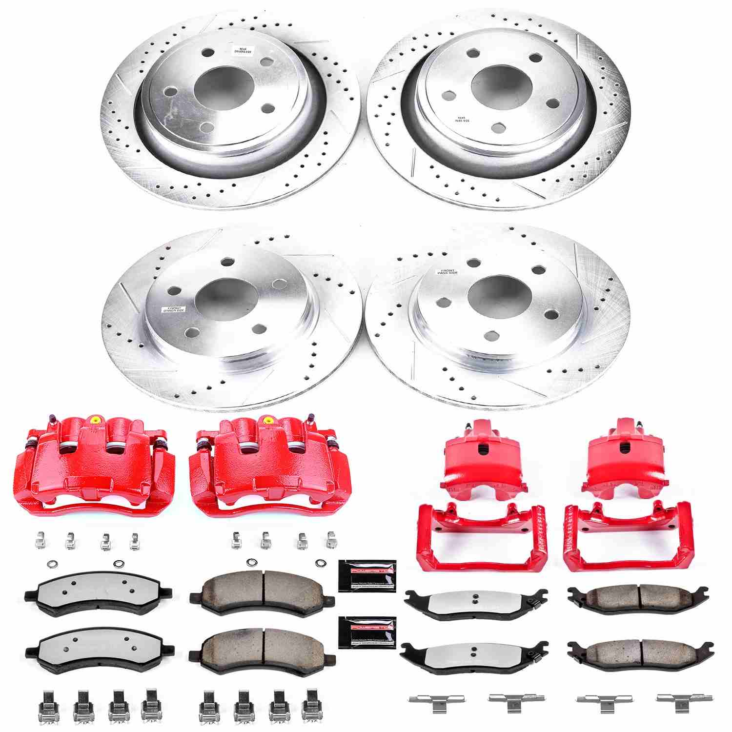 Power Stop 07-09 Chrysler Aspen Front & Rear Z36 Truck & Tow Kit w/Calipers