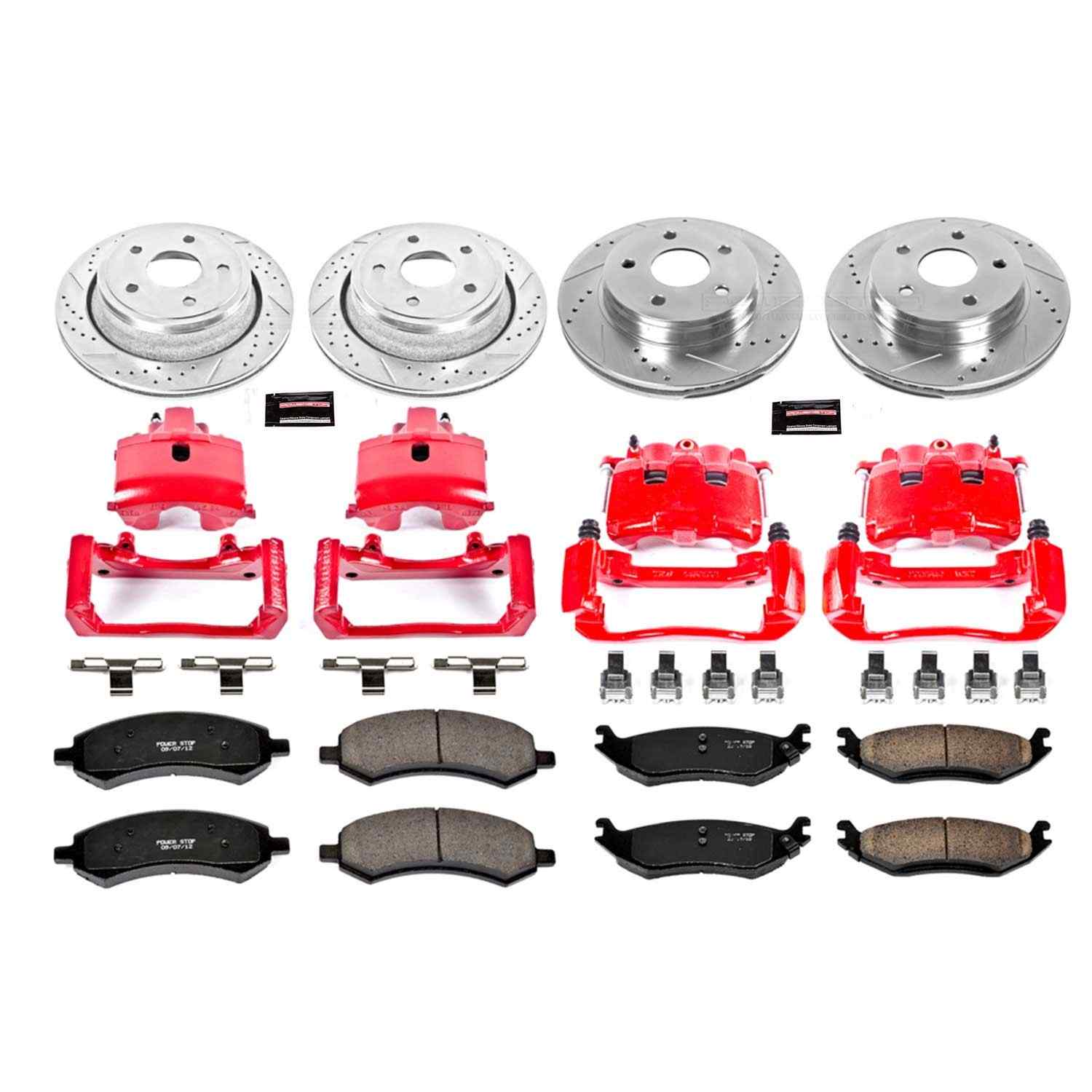 Power Stop 06-08 Dodge Ram 1500 Front & Rear Z23 Evolution Sport Brake Kit w/Calipers