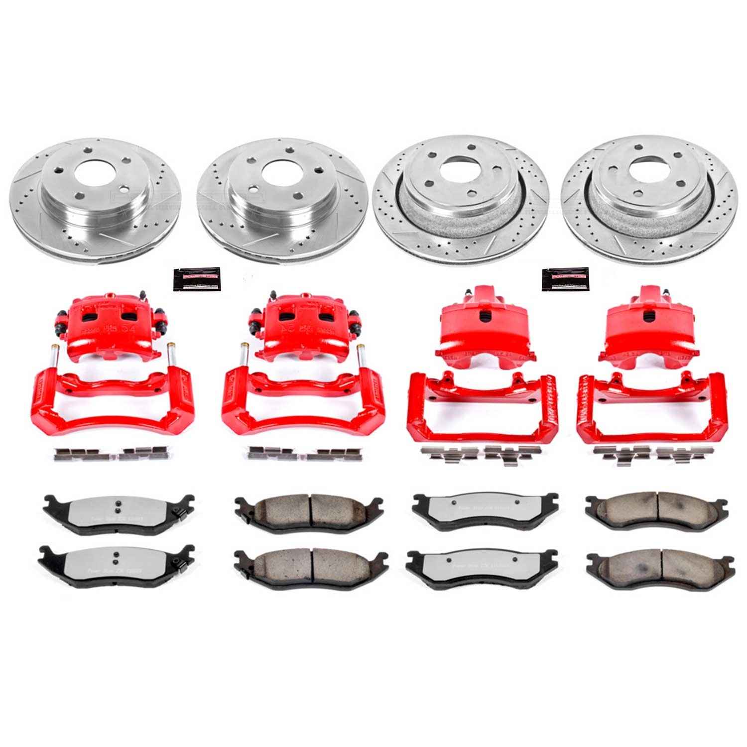 Power Stop 03-05 Dodge Ram 1500 Front and Rear Z36 Truck & Tow Kit w/Cals