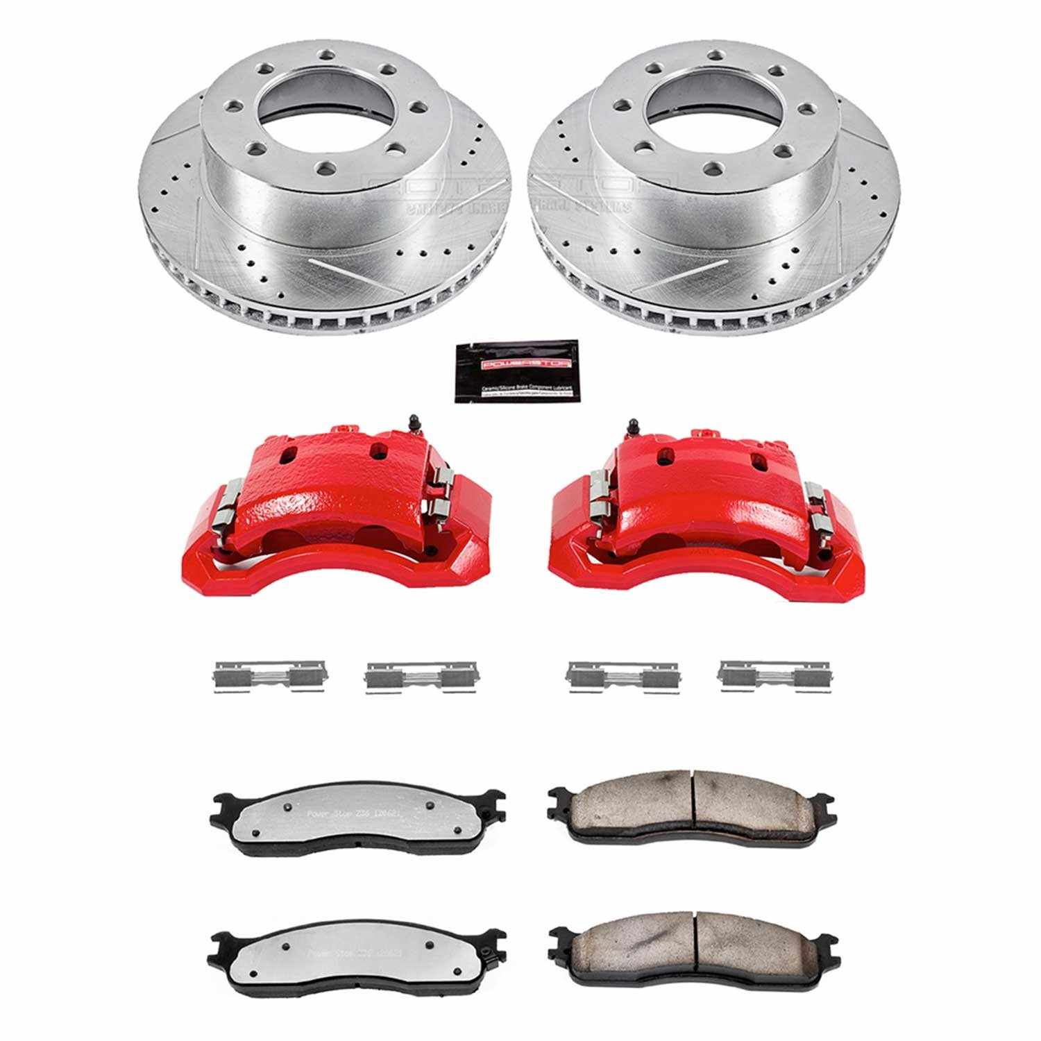 Power Stop 06-08 Dodge Ram 1500 Front Z36 Truck & Tow Kit w/Cals