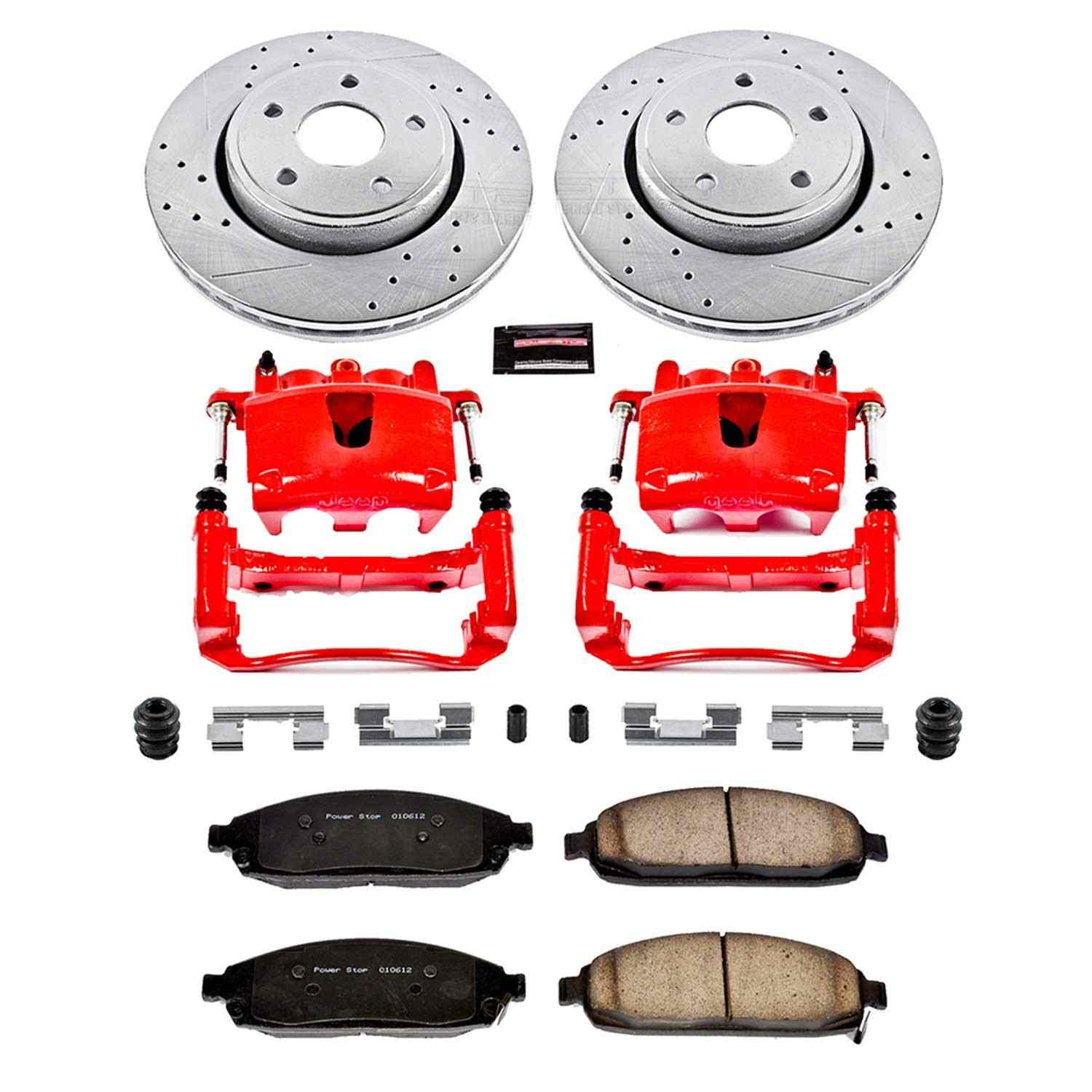 Power Stop 06-10 Jeep Commander Front Z23 Evolution Sport Brake Kit w/Calipers