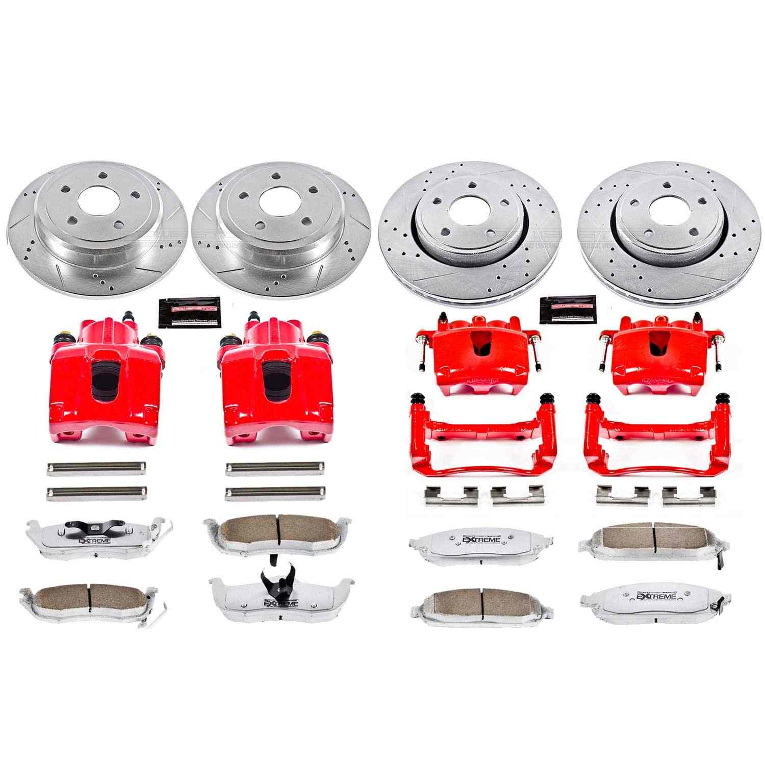 Power Stop 06-10 Jeep Commander Front & Rear Z26 Street Kit w/Calipers
