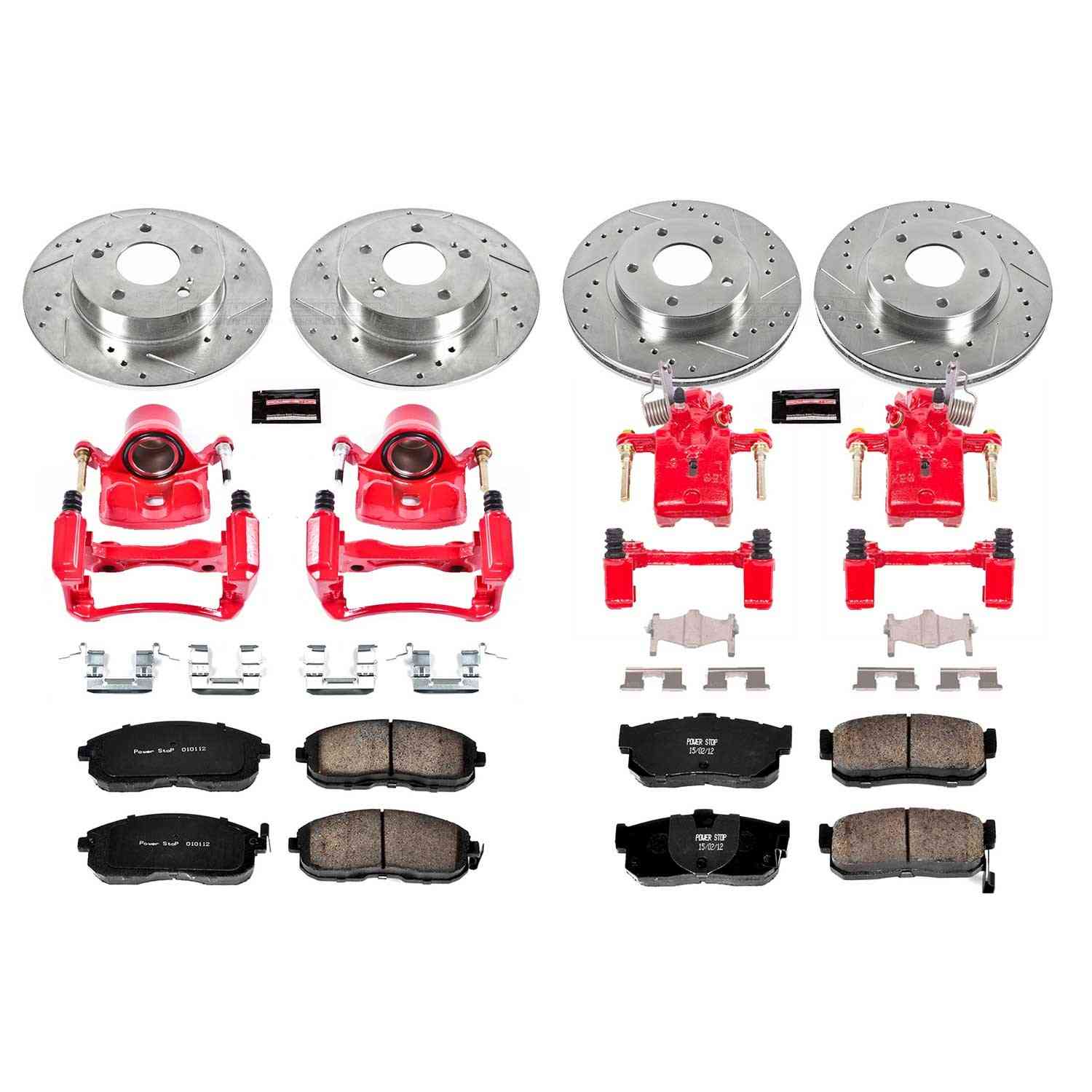 Power Stop 00-01 Infiniti I30 Front & Rear Z23 Evolution Sport Brake Kit w/Calipers