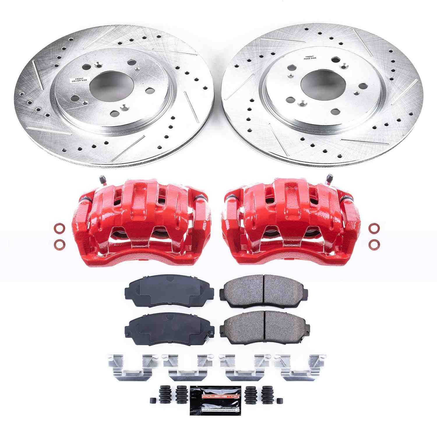 Power Stop 07-12 Acura RDX Front Z23 Evolution Sport Brake Kit w/Calipers