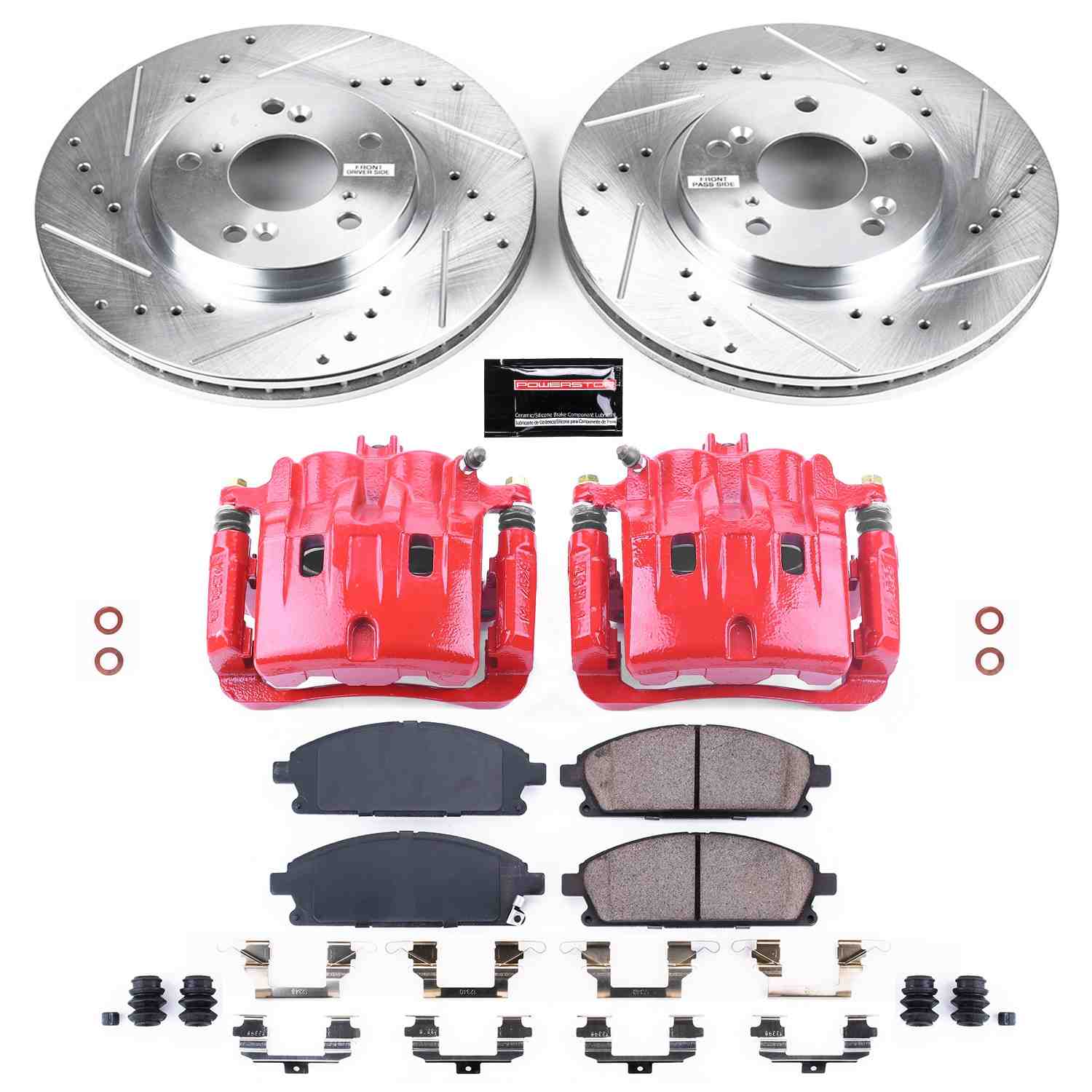 Power Stop 03-06 Acura MDX Front Z23 Evolution Sport Brake Kit w/Calipers