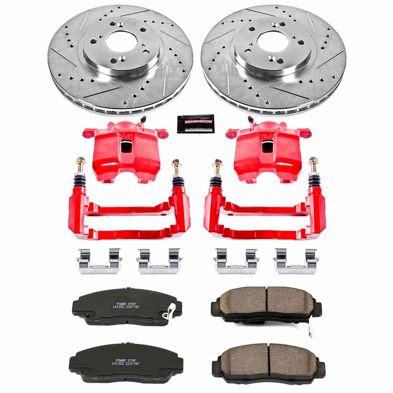 Power Stop 01-03 Acura CL Front Z23 Evolution Sport Brake Kit w/Calipers