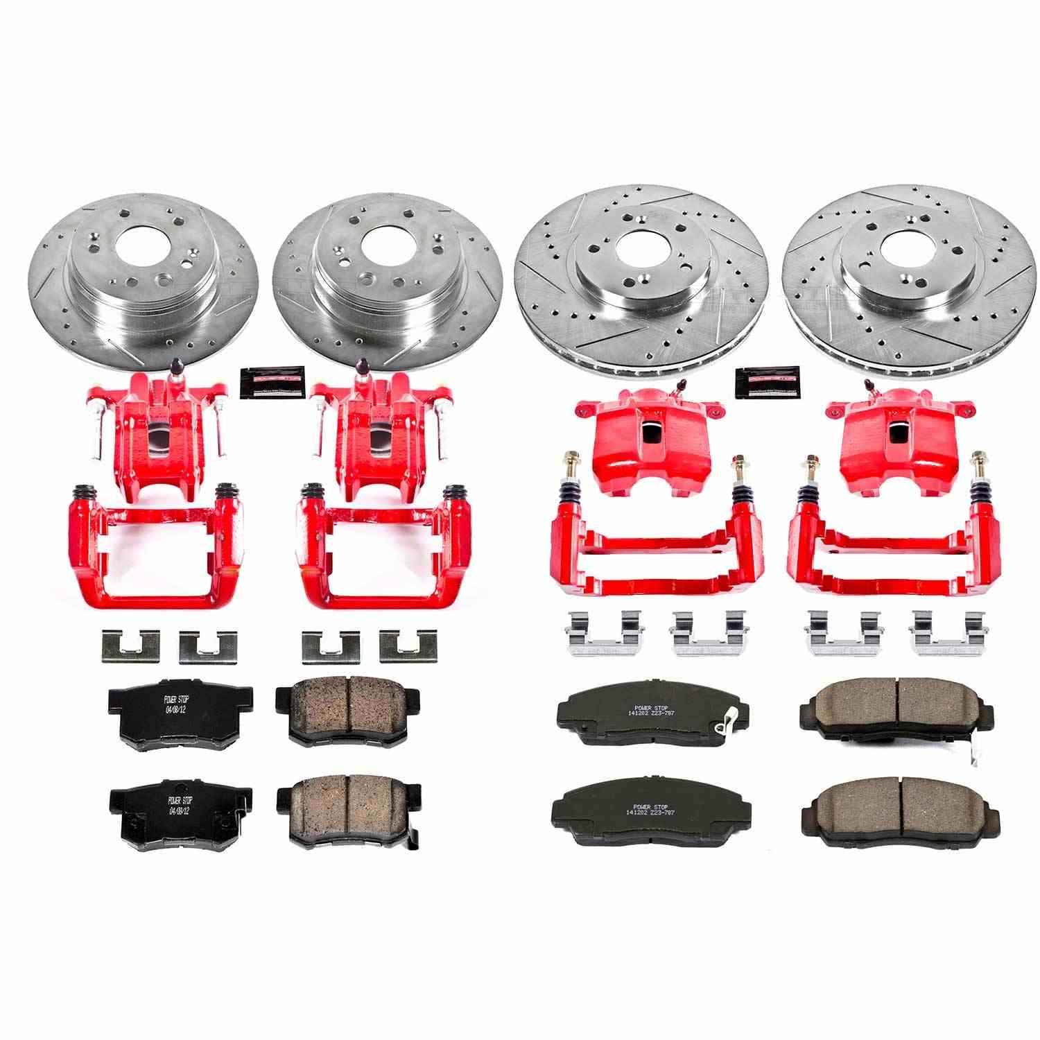 Power Stop 99-03 Acura TL Front & Rear Z23 Evolution Sport Brake Kit w/Calipers