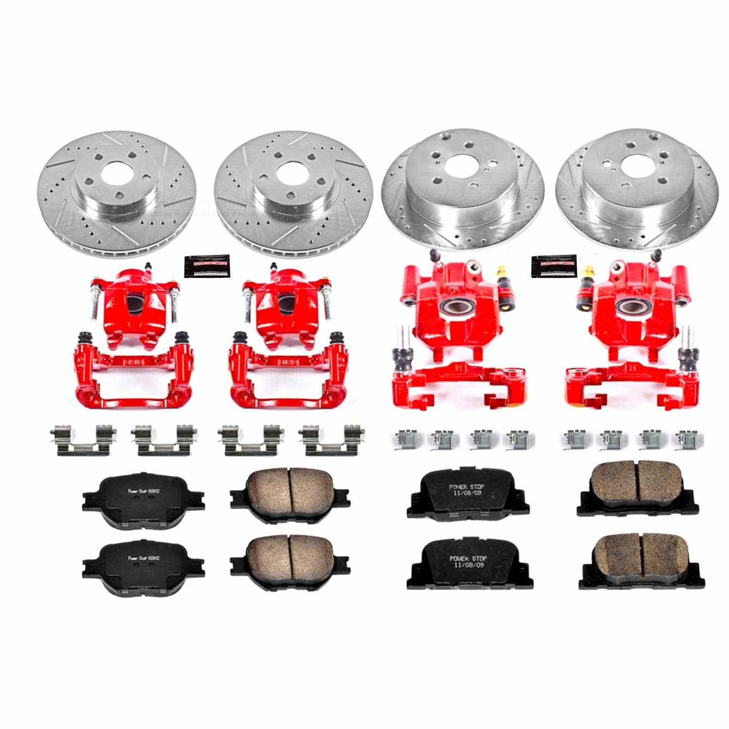 Power Stop 05-10 Scion tC Front & Rear Z23 Evolution Sport Brake Kit w/Calipers