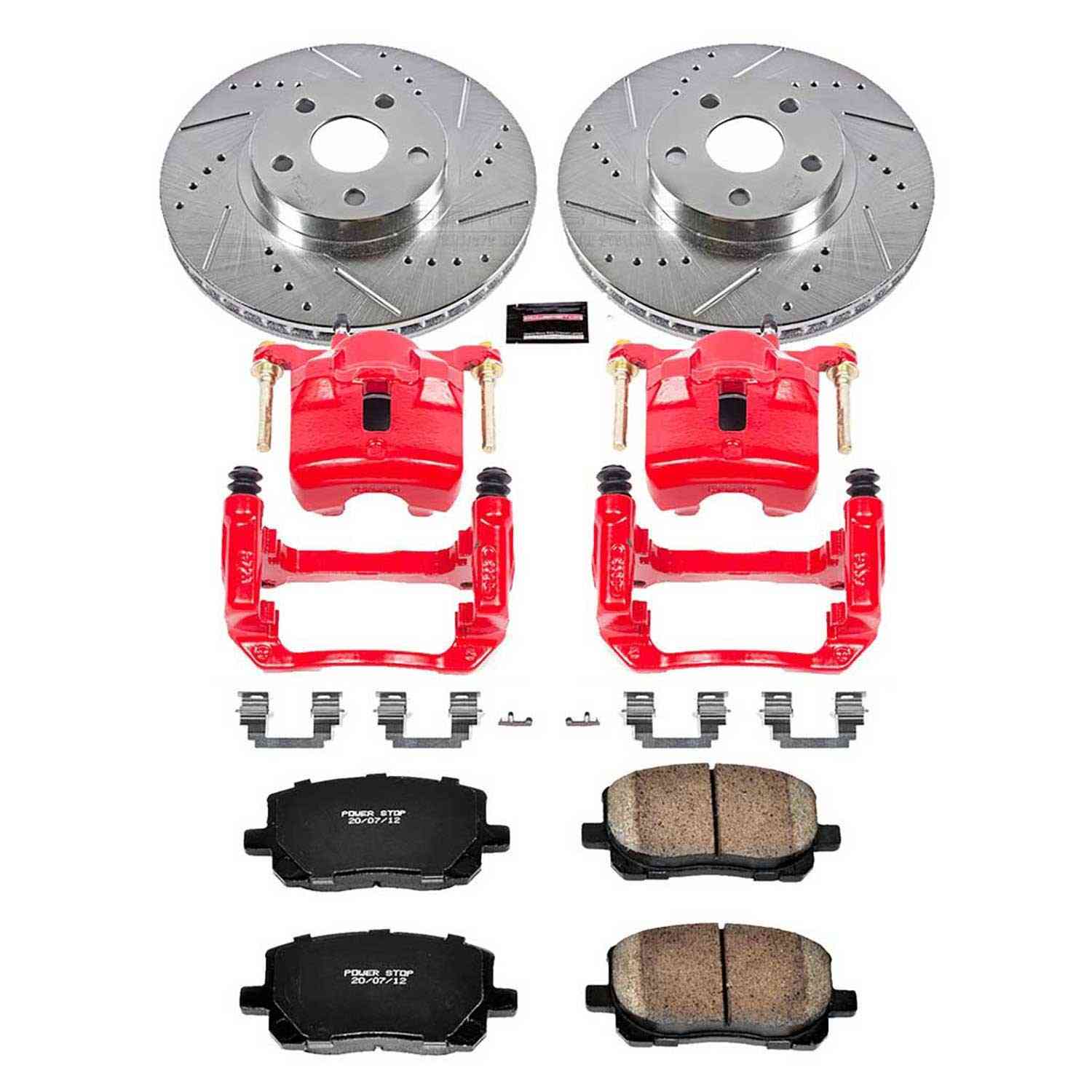 Power Stop 03-08 Pontiac Vibe Front Z23 Evolution Sport Brake Kit w/Calipers