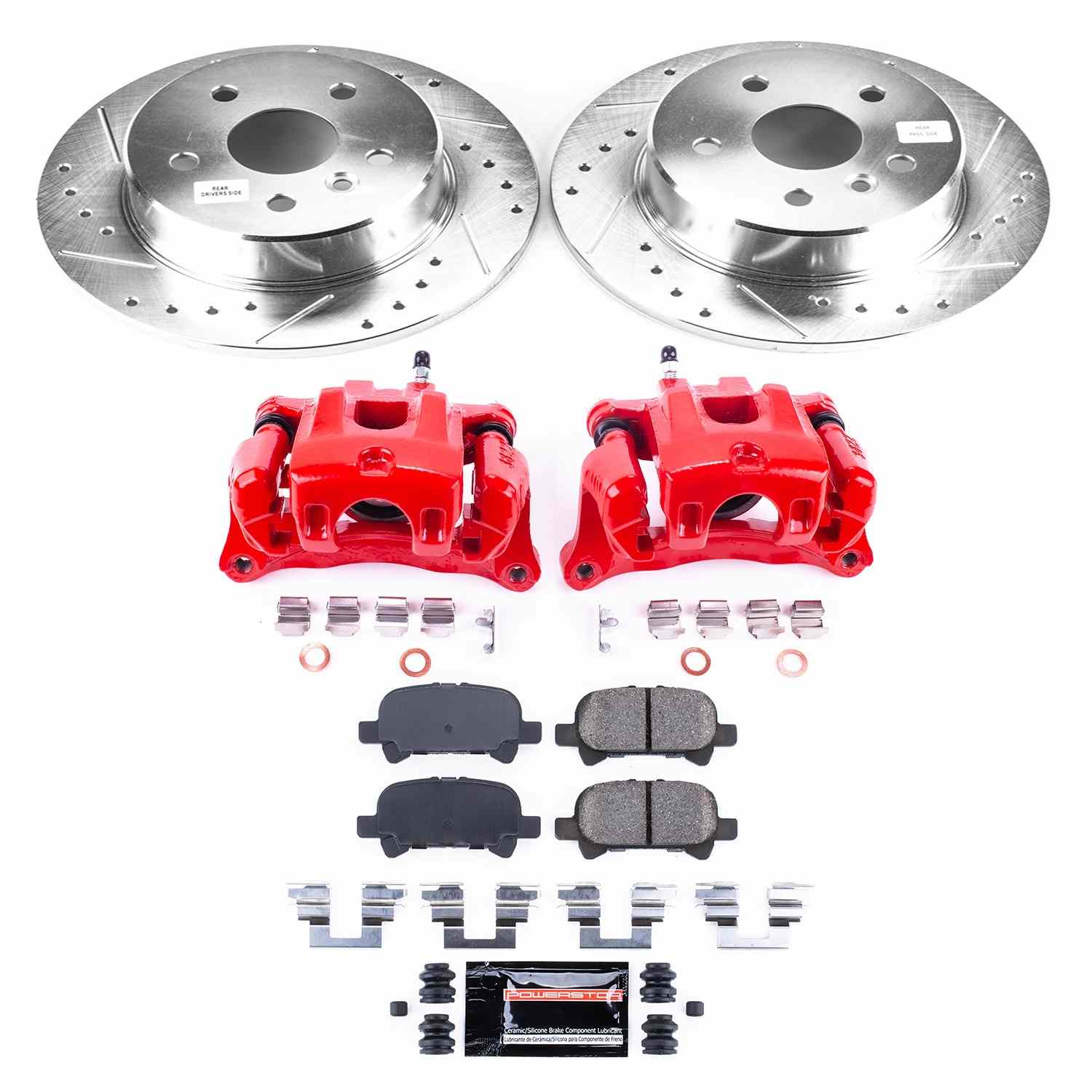 Power Stop 00-04 Toyota Avalon Rear Z23 Evolution Sport Brake Kit w/Calipers