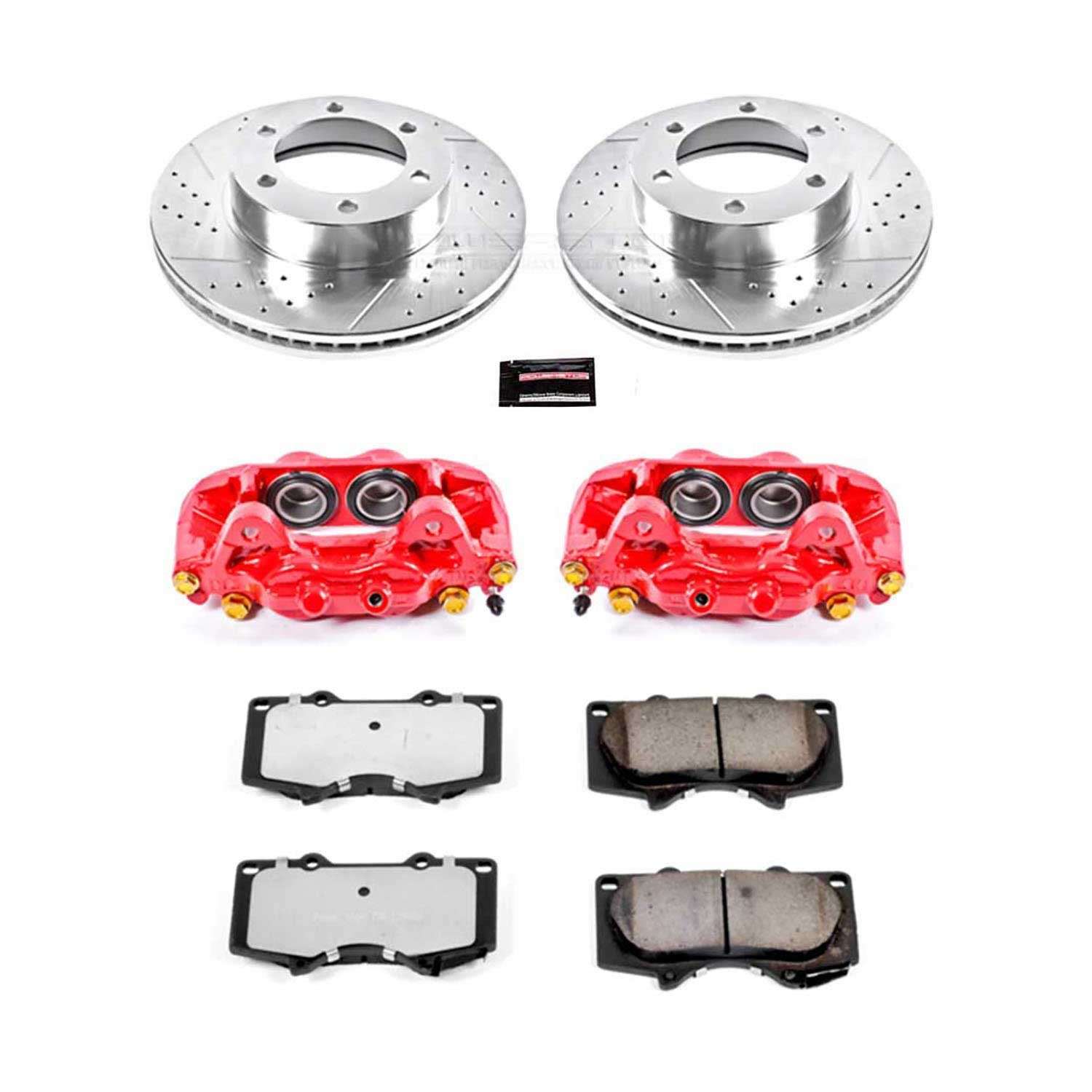 Power Stop 00-06 Toyota Tundra Front Z36 Truck & Tow Kit w/Cals