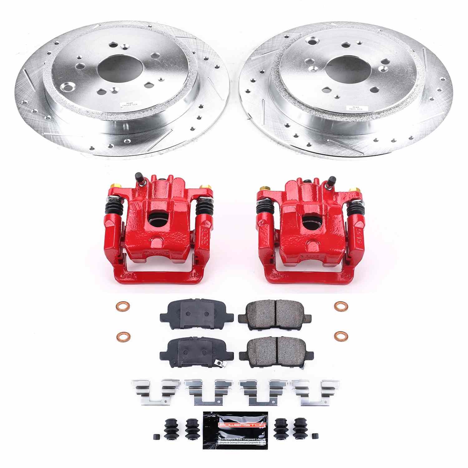Power Stop 01-06 Acura MDX Rear Z23 Evolution Sport Brake Kit w/Calipers