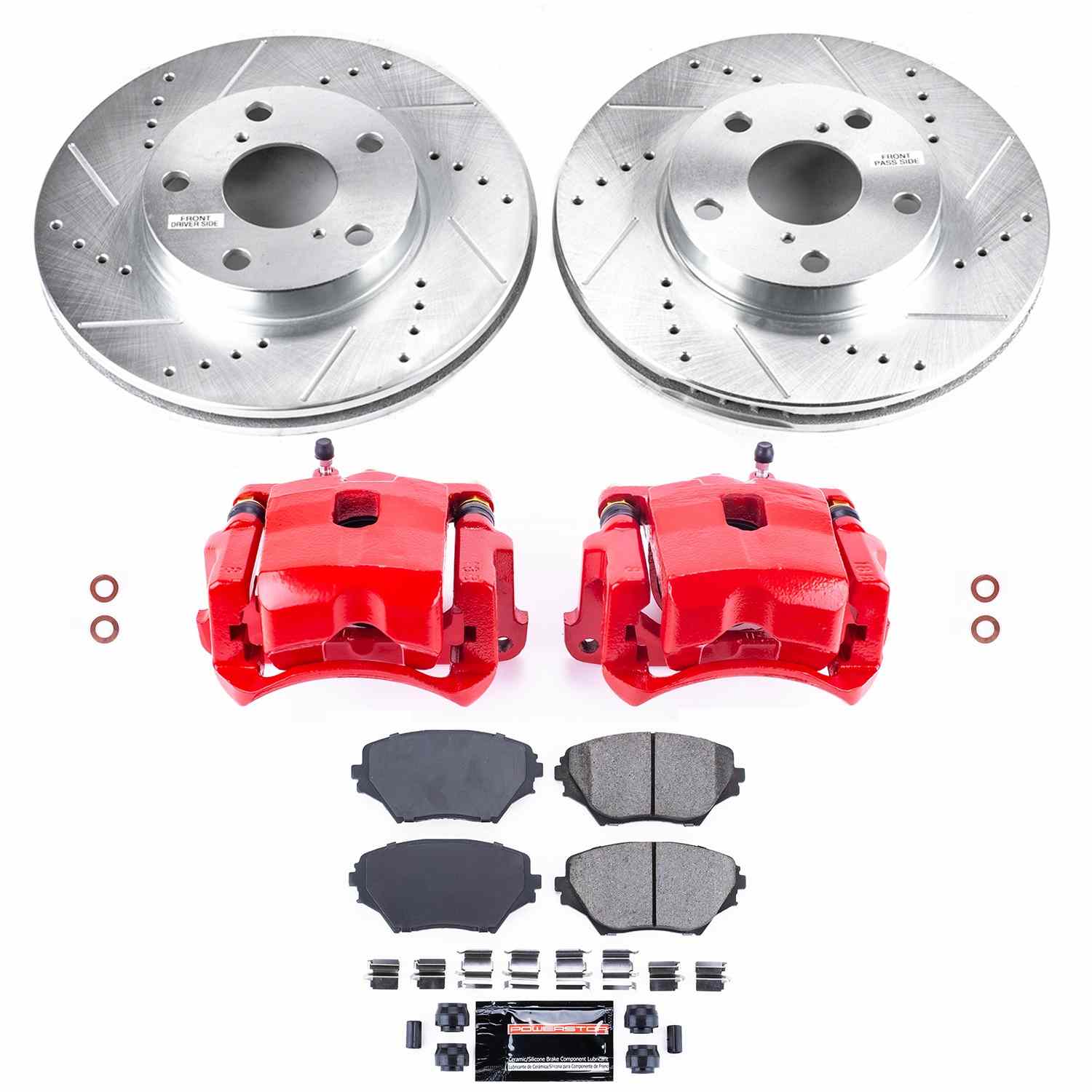 Power Stop 01-05 Toyota RAV4 Front Z23 Evolution Sport Brake Kit w/Calipers