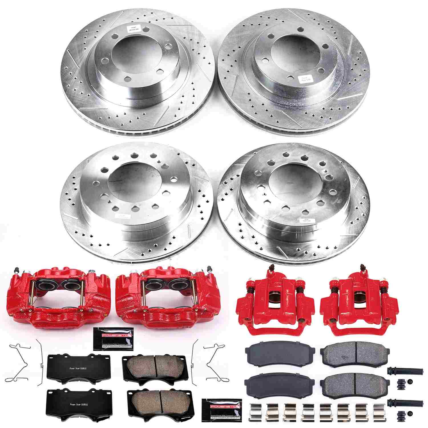 Power Stop 03-09 Lexus GX470 Front & Rear Z23 Evolution Sport Brake Kit w/Calipers