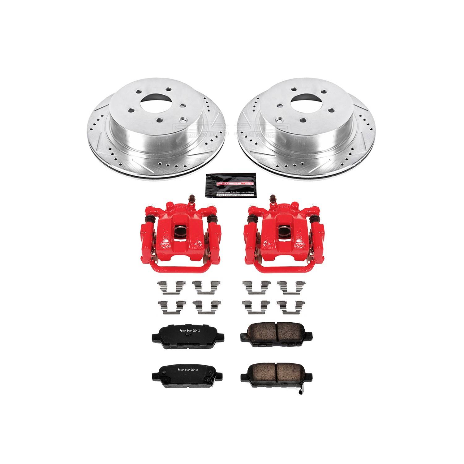 Power Stop 03-08 Infiniti FX35 Rear Z23 Evolution Sport Brake Kit w/Calipers