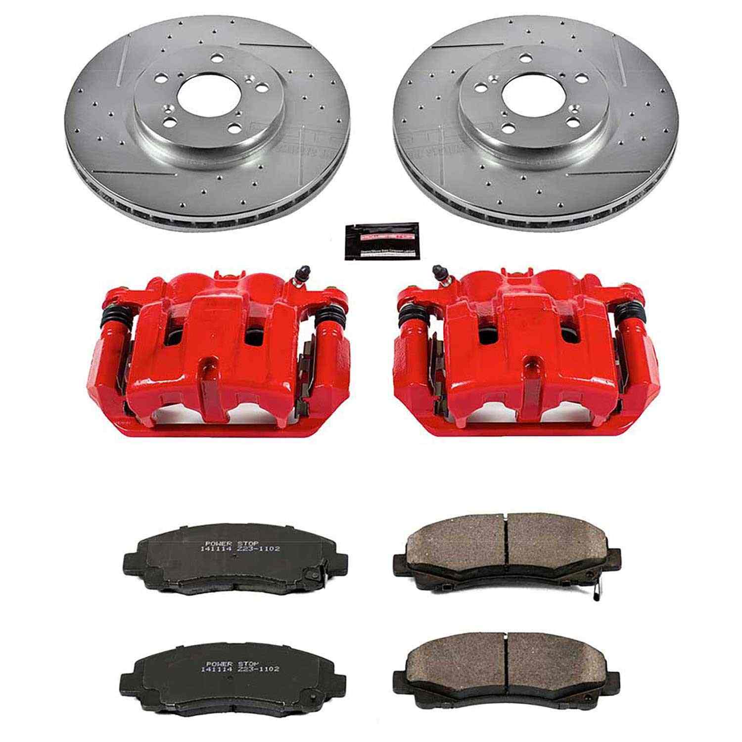 Power Stop 06-11 Honda Ridgeline Front Z23 Evolution Sport Brake Kit w/Calipers