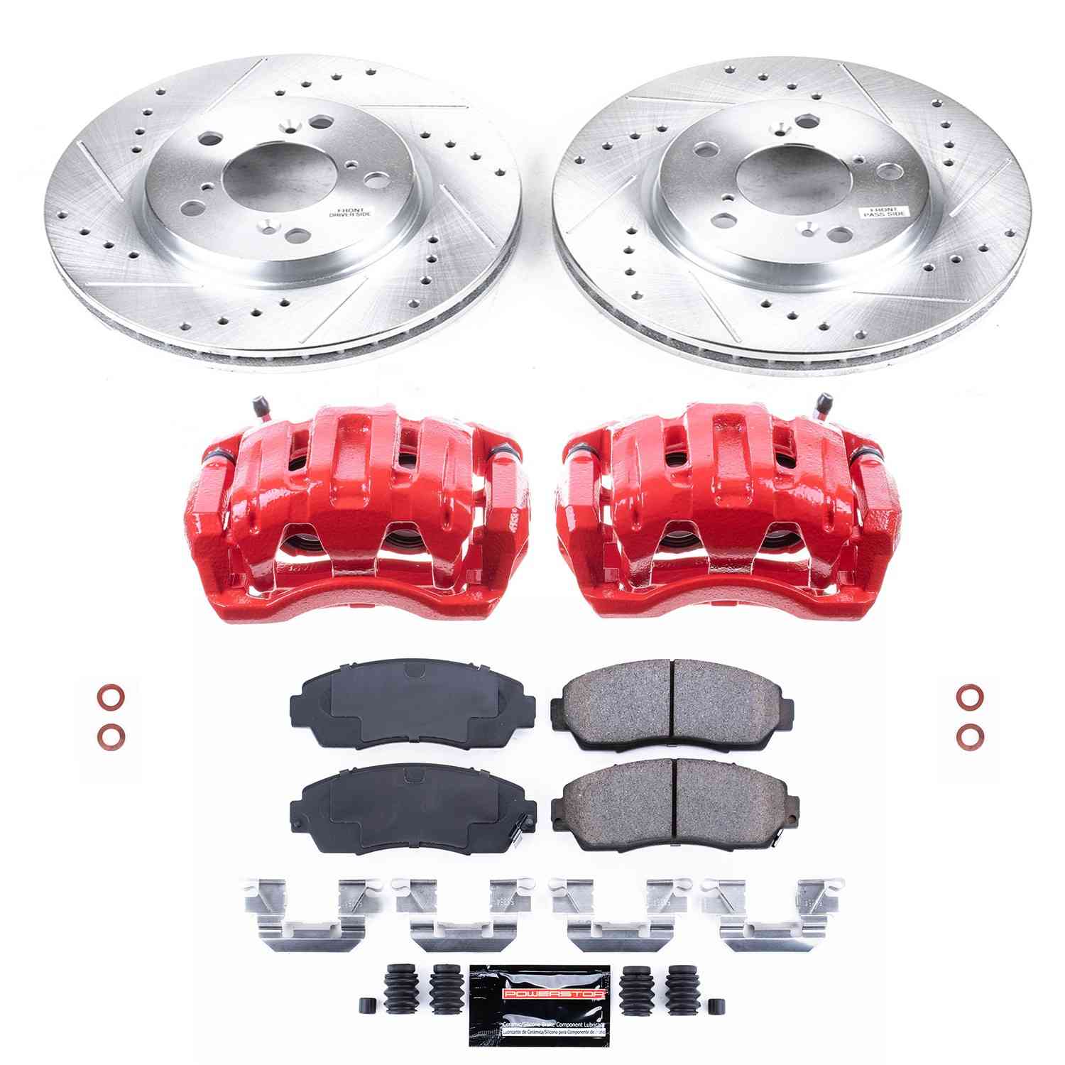 Power Stop 05-10 Honda Odyssey Front Z23 Evolution Sport Brake Kit w/Calipers