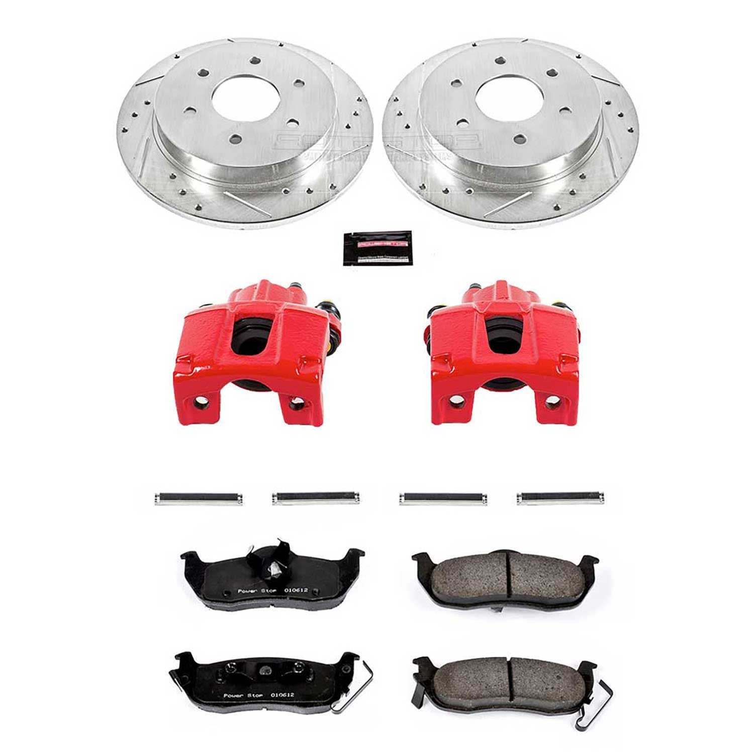 Power Stop 04-10 Infiniti QX56 Rear Z23 Evolution Sport Brake Kit w/Calipers