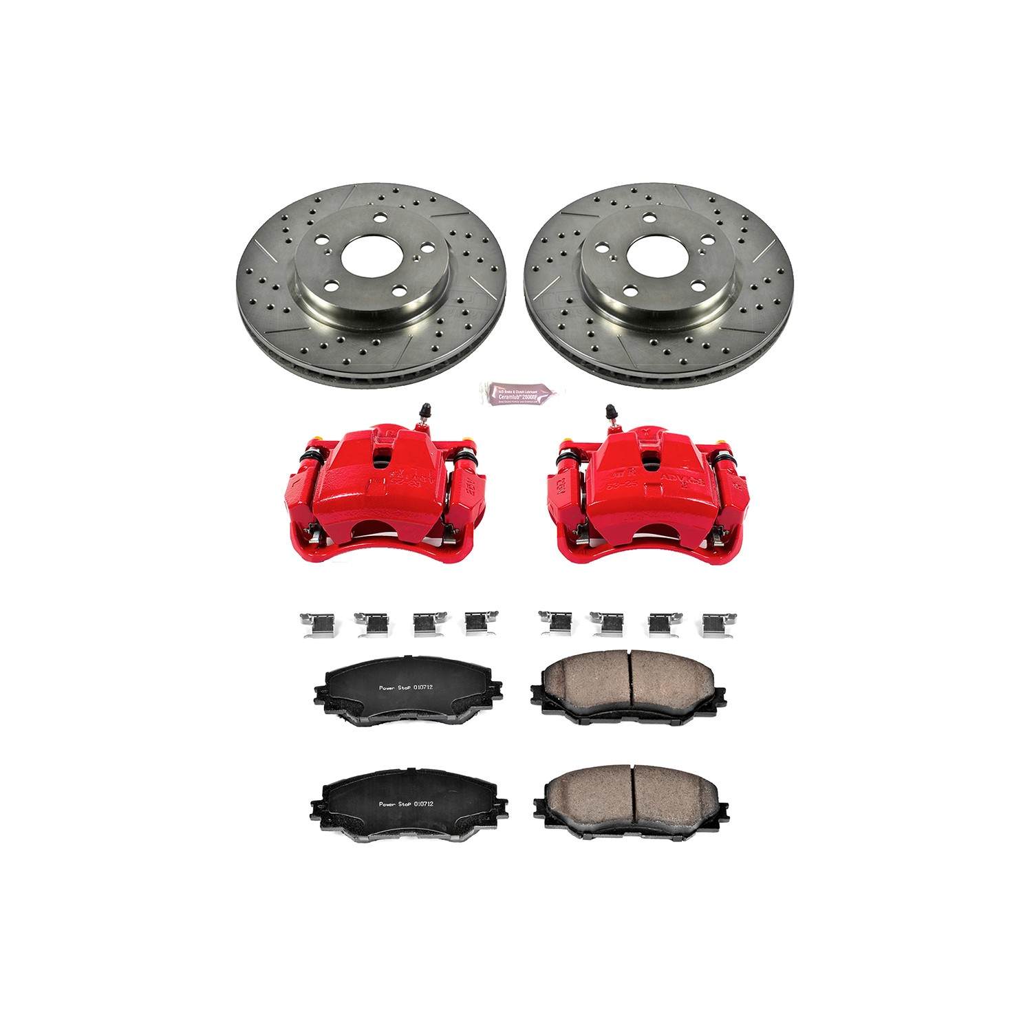 Power Stop 06-18 Toyota RAV4 Front Z23 Evolution Sport Brake Kit w/Calipers