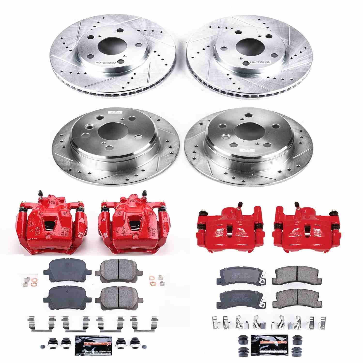 Power Stop 97-99 Lexus ES300 Front & Rear Z23 Evolution Sport Brake Kit w/Calipers