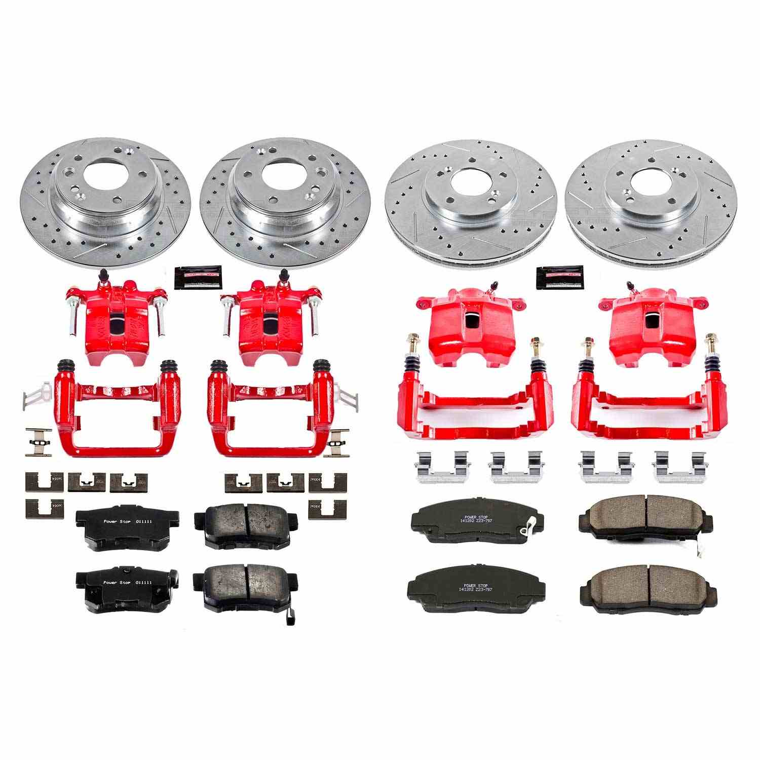Power Stop 99-01 Acura RL Front & Rear Z23 Evolution Sport Brake Kit w/Calipers