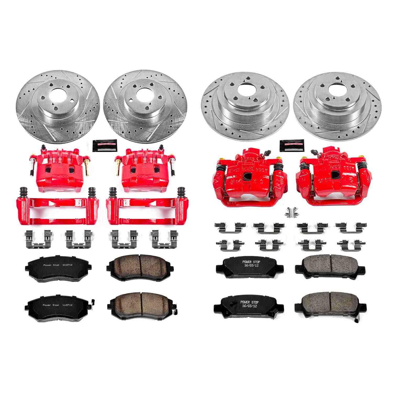 Power Stop 03-06 Subaru Baja Front & Rear Z23 Evolution Sport Brake Kit w/Calipers