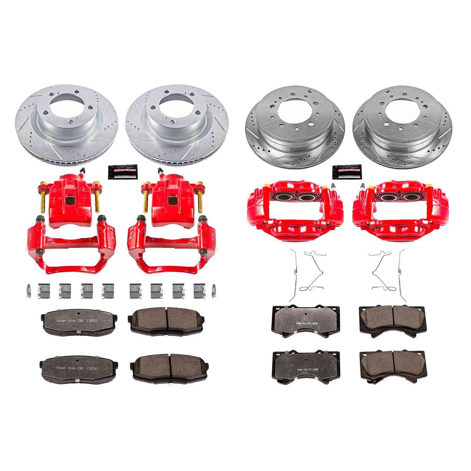 Power Stop 07-15 Toyota Tundra Front and Rear Z36 Truck & Tow Kit w/Cals