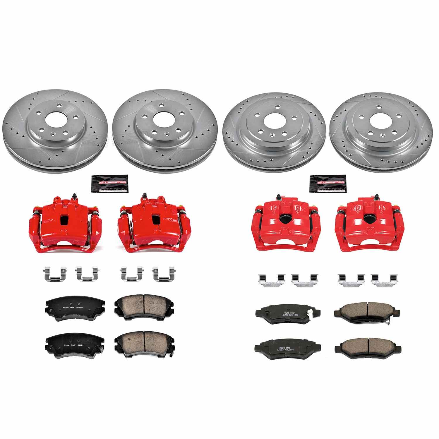 Power Stop 10-15 Chevrolet Camaro Front & Rear Z23 Evolution Sport Brake Kit w/Calipers