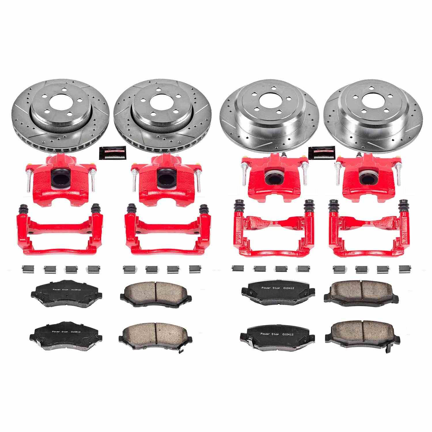 Power Stop 07-11 Dodge Nitro Front & Rear Z23 Evolution Sport Brake Kit w/Calipers