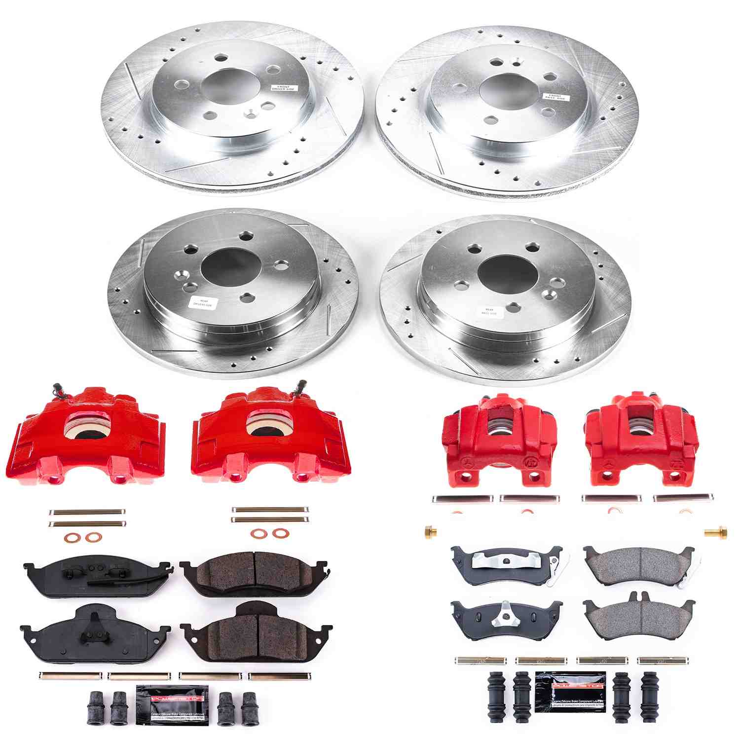Power Stop 98-03 Mercedes-Benz ML320 Front & Rear Z23 Evolution Sport Brake Kit w/Calipers