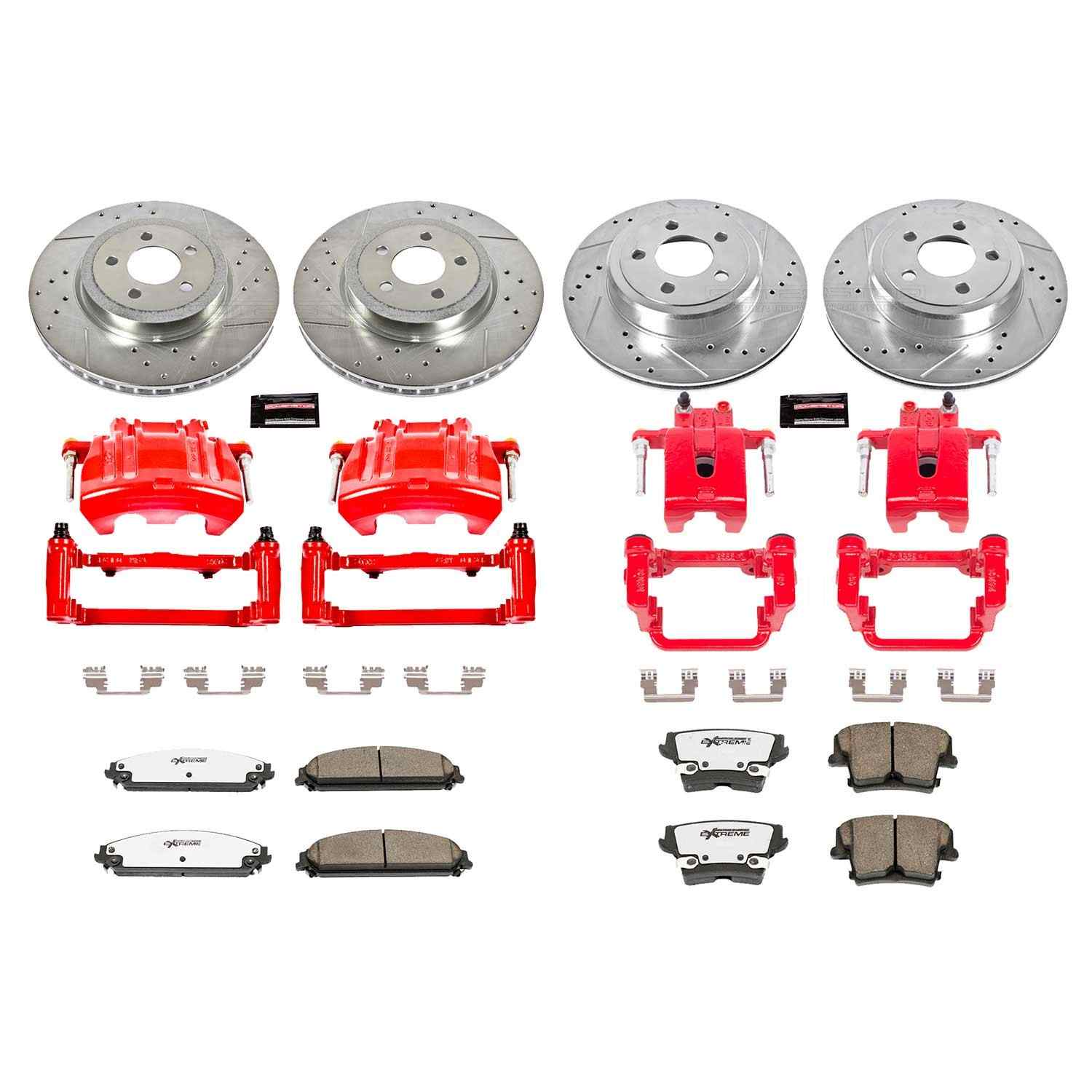 Power Stop 12-21 Chrysler 300 Front & Rear Z26 Street Kit w/Calipers