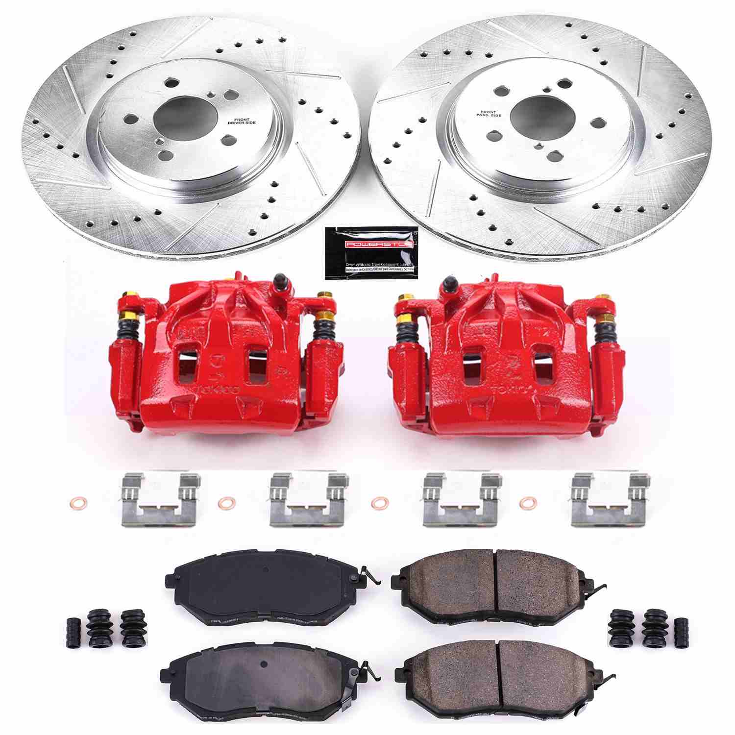 Power Stop 14-18 Subaru Forester Front Z23 Evolution Sport Brake Kit w/Calipers
