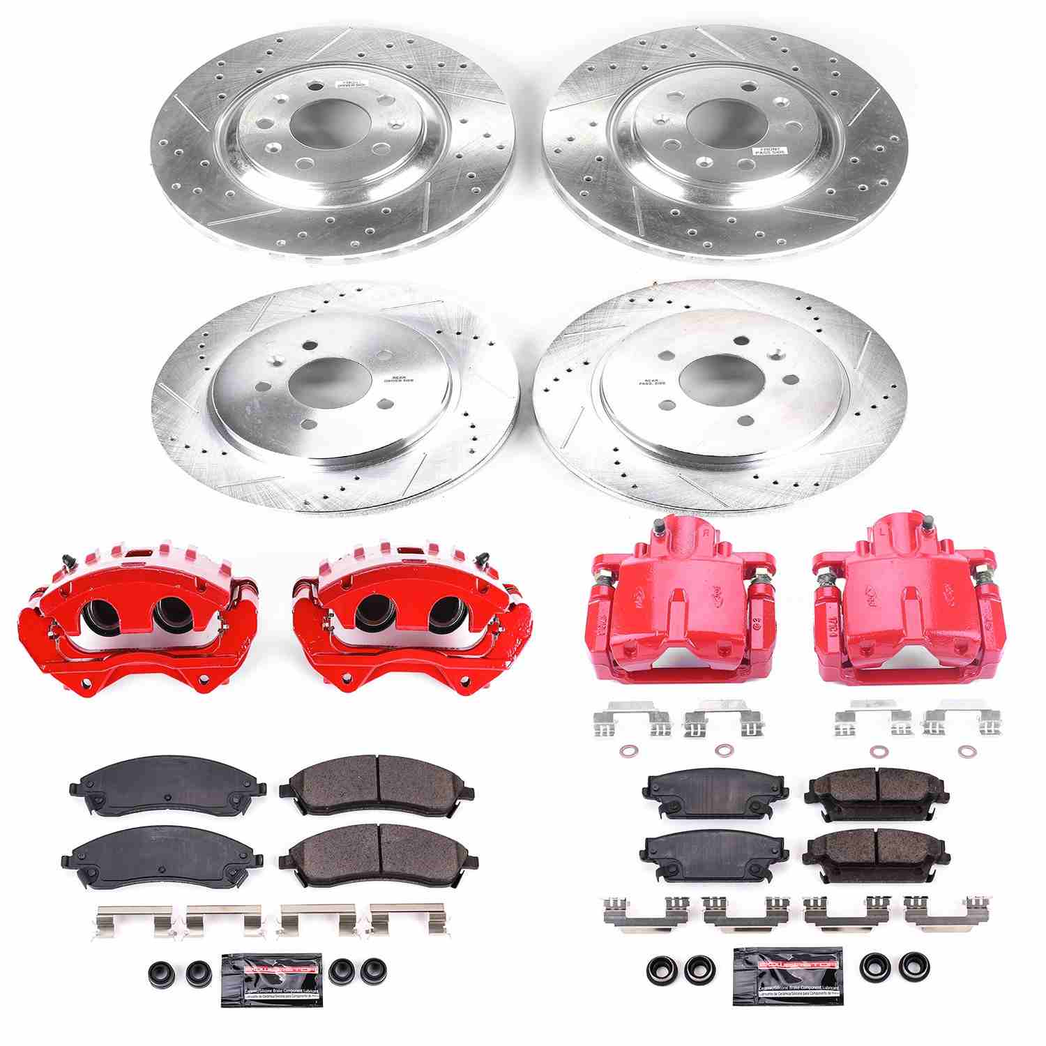 Power Stop 06-07 Cadillac CTS Front & Rear Z23 Evolution Sport Brake Kit w/Calipers