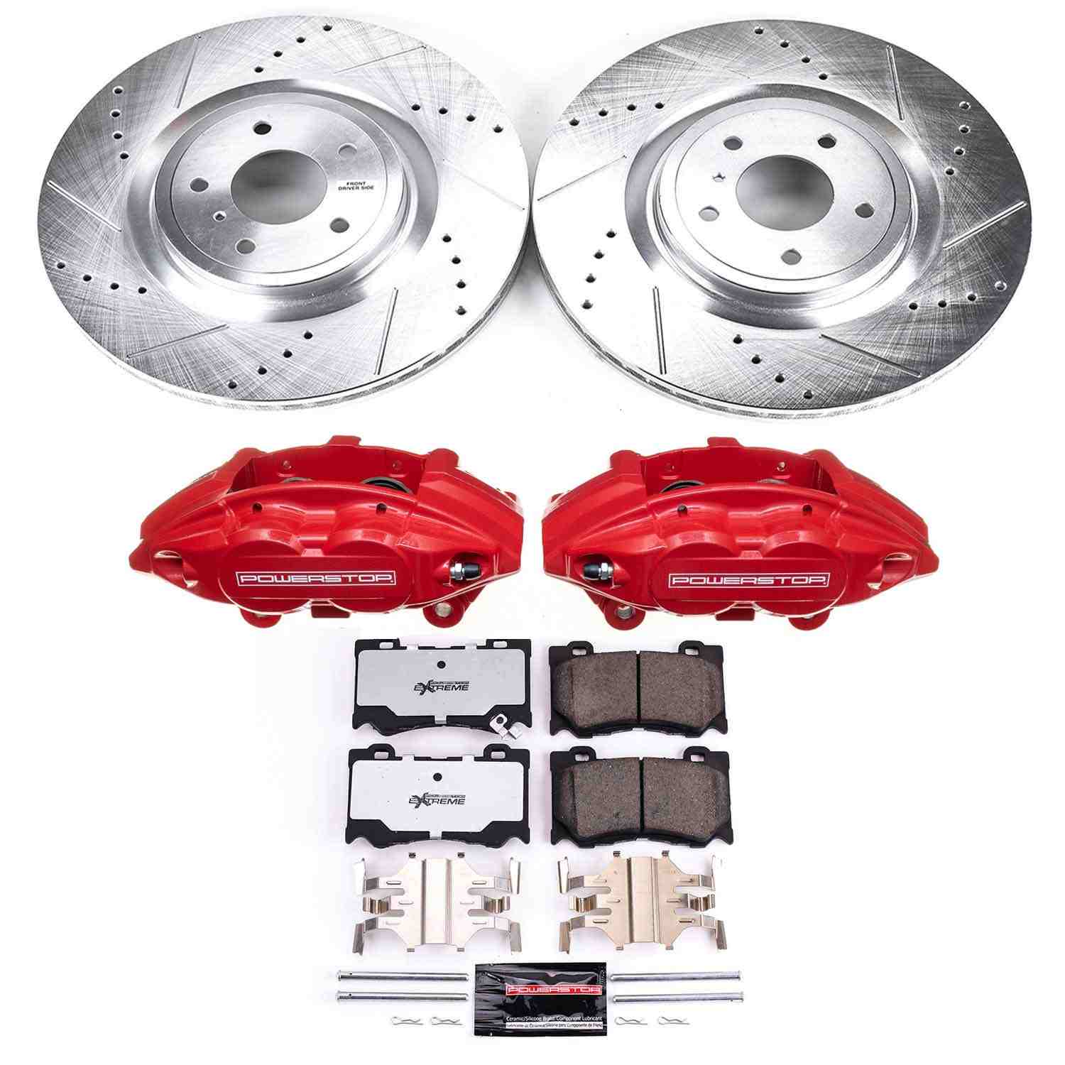 Power Stop 09-19 Nissan 370Z Front Z26 Street Kit w/Cals