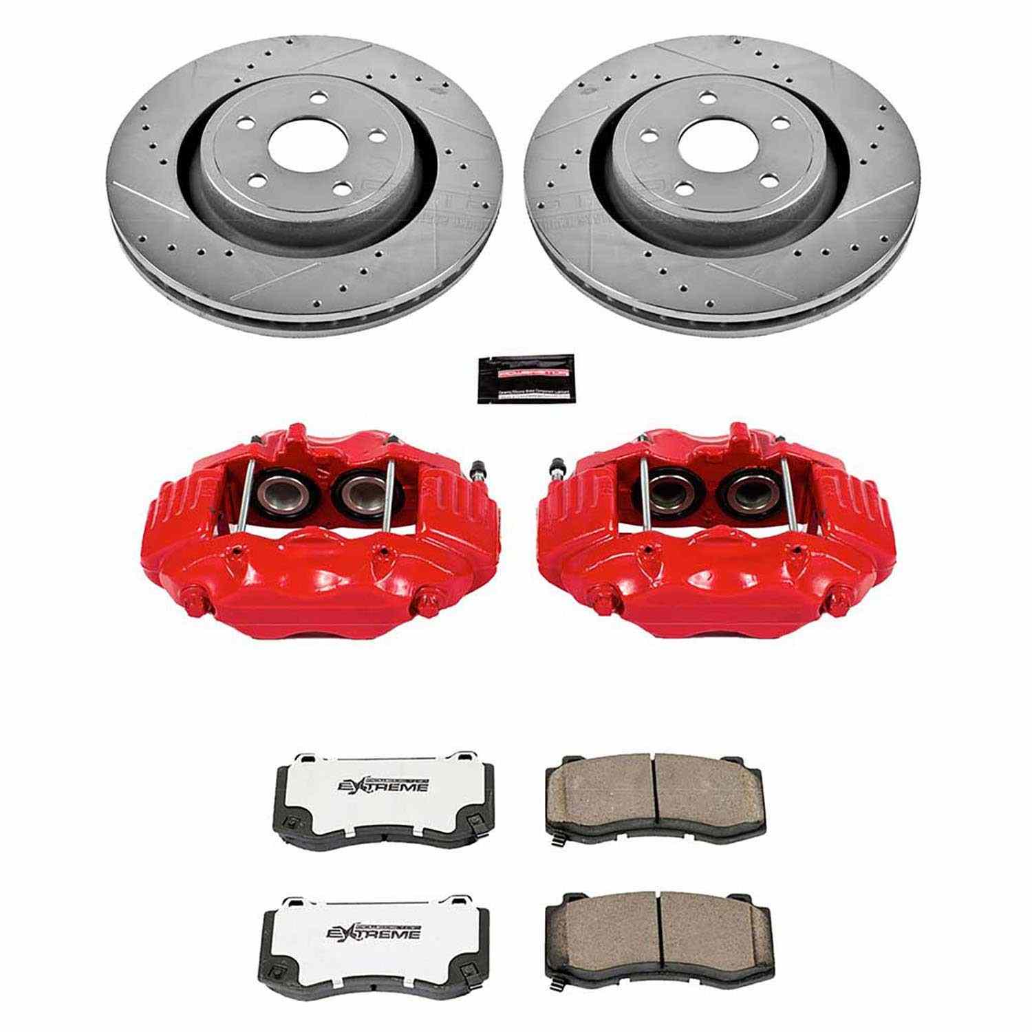Power Stop 06-10 Jeep Grand Cherokee Front Z26 Street Kit w/Cals