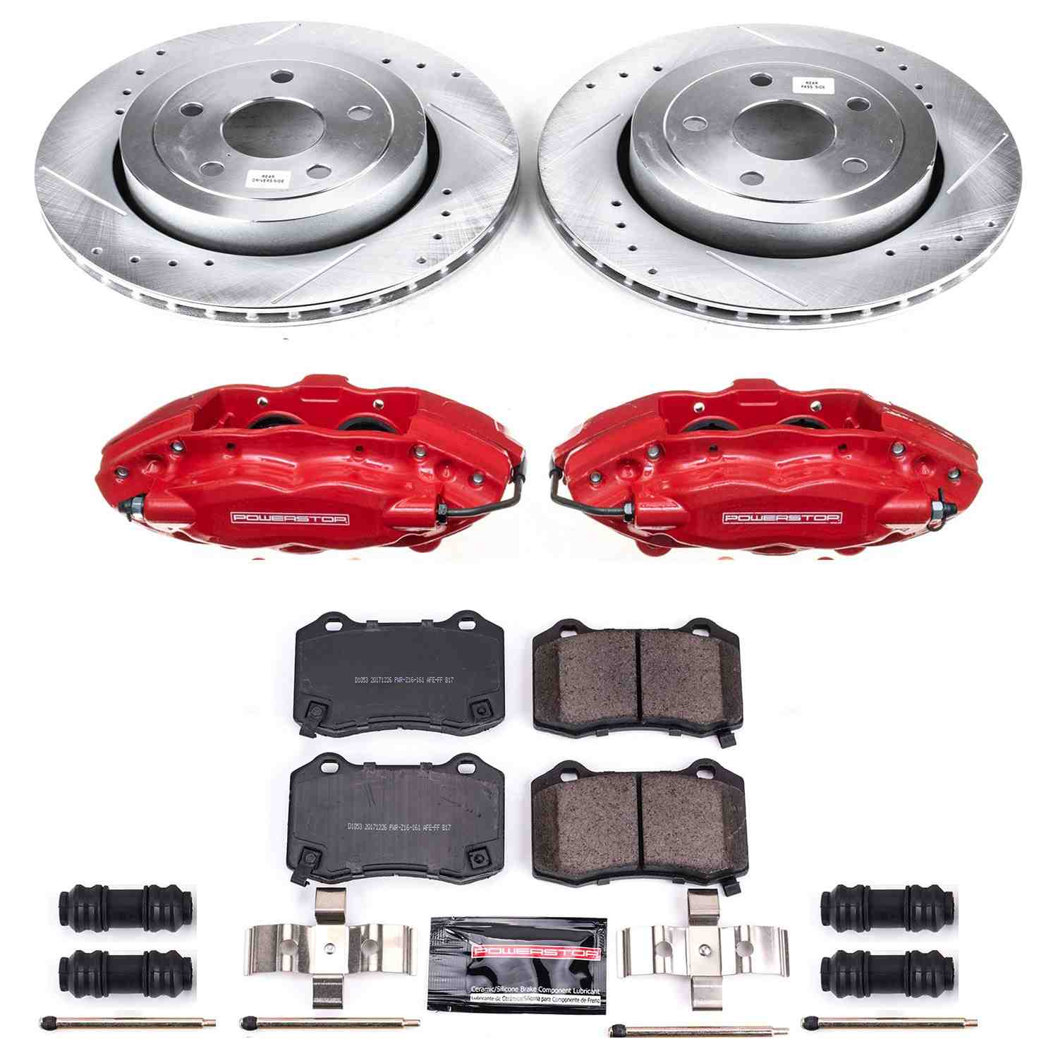 Power Stop 06-10 Jeep Grand Cherokee Rear Z23 Evolution Sport Brake Kit w/Calipers
